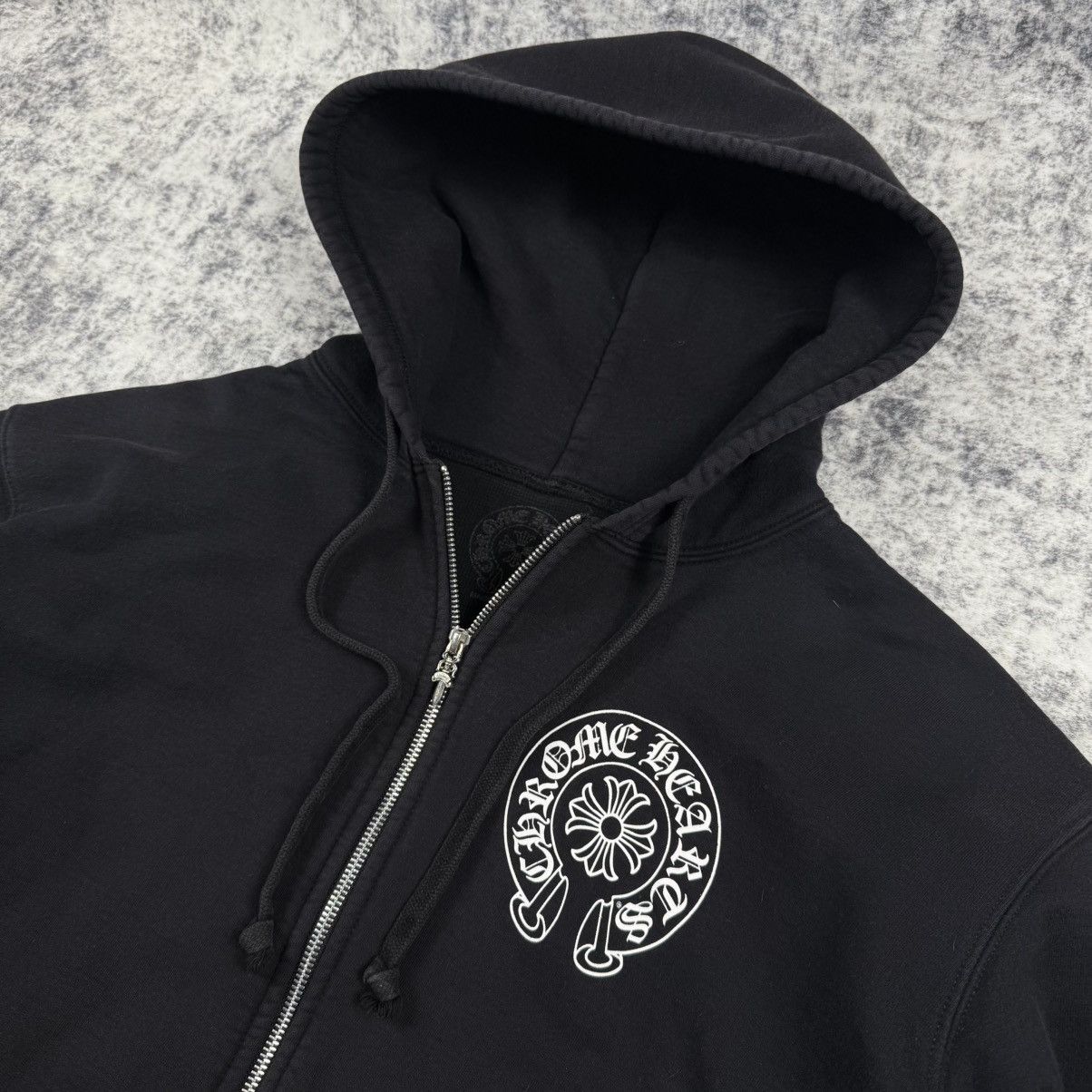 Chrome Hearts Chrome Hearts Los Angeles Thermal Horseshoe Black Zip Hoodie Size US XL / EU 56 / 4 - 2 Thumbnail