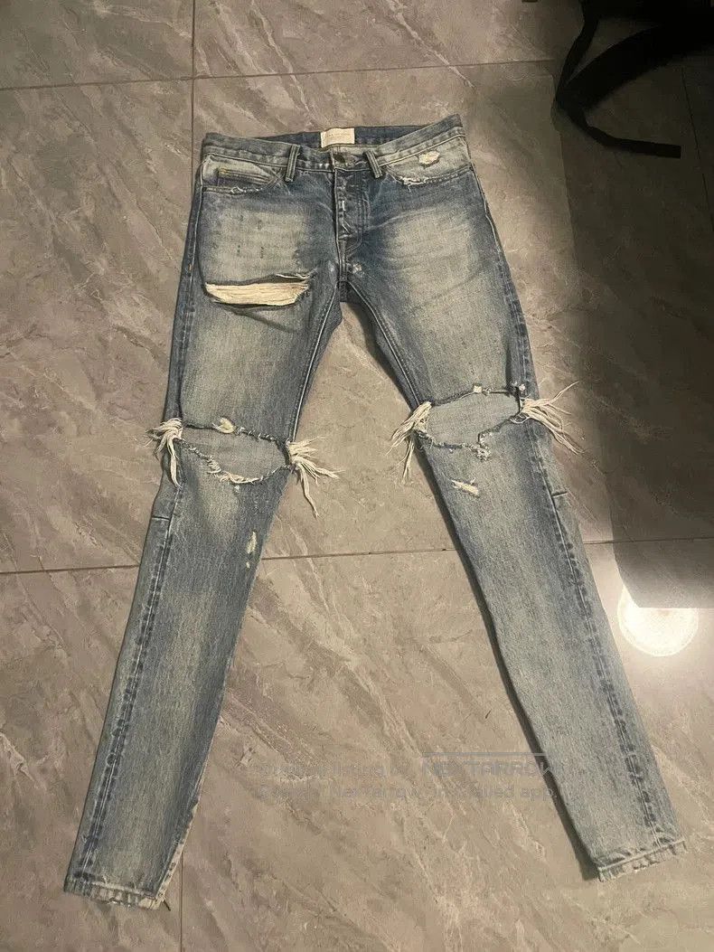 Fear of God Fear of God 4th 2nd Batch Distressed Jeans. Size US 30 / EU 46 - 1 Thumbnail