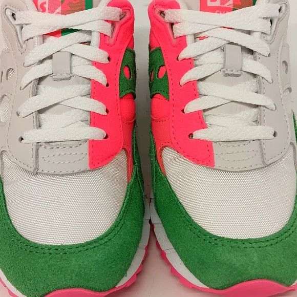 Saucony Saucony Women's Shadow Green/Wht 6000 Split Sneakers - US9.5 Size US 9.5 / IT 39.5 - 10 Thumbnail