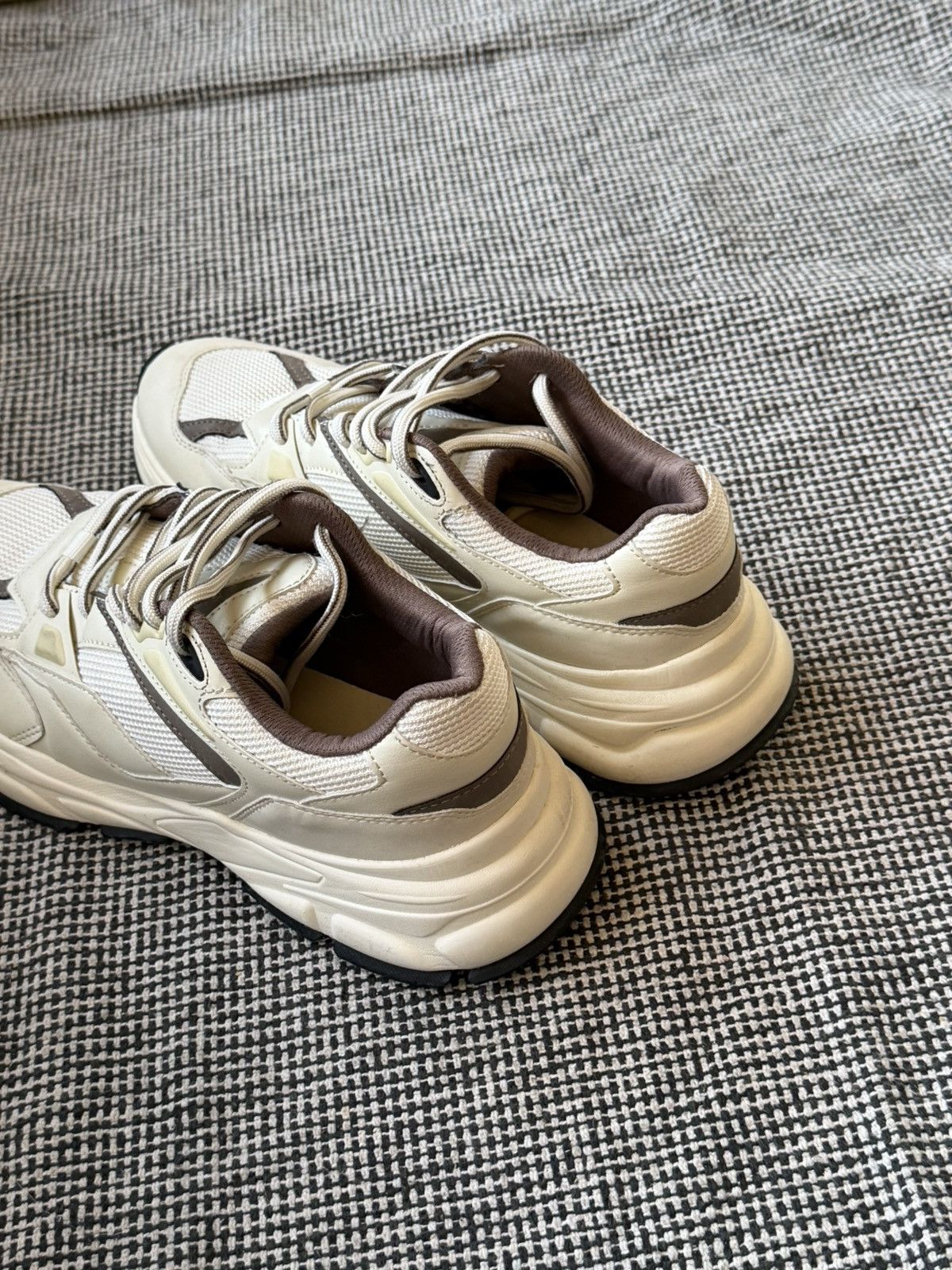 Zara 👟 Zara Athletic Running Shoe • 2 Tone (White, Brown/Tan) Size US 8.5 / EU 41-42 - 4 Thumbnail