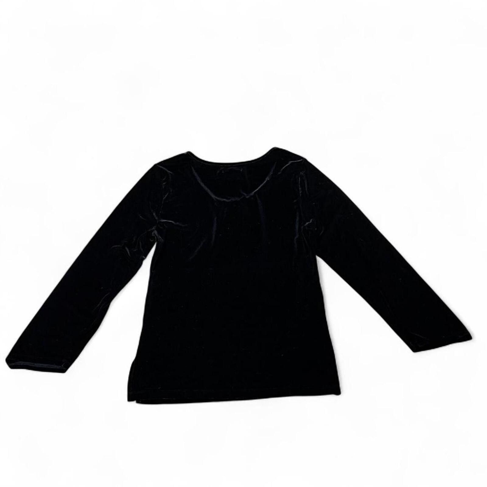 Other Vintage Y2K black velvet top Size M / US 6-8 / IT 42-44 - 4 Thumbnail