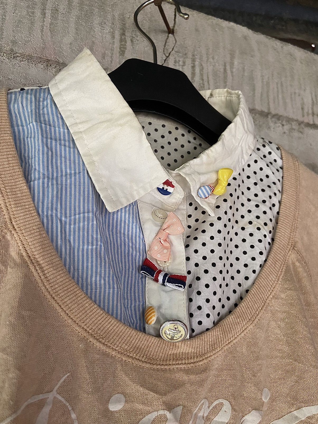 Beauty Beast × Hysteric Glamour × Japanese Brand DOUBLE LAYER DIGNIFY GRAIFIY SWEATSHIRT BUTTON UP SHIRT Size US M / EU 48-50 / 2 - 5 Thumbnail