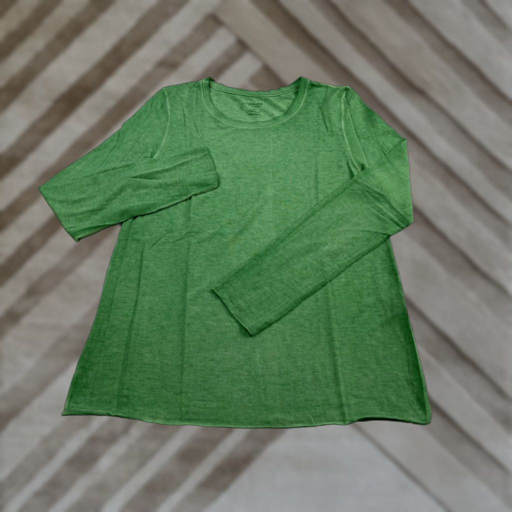 Osklen VINTAGE Osklen T-Shirt Womens Long Sleeve Green Lightweight Knit Size M Size M / US 6-8 / IT 42-44 - 1 Thumbnail
