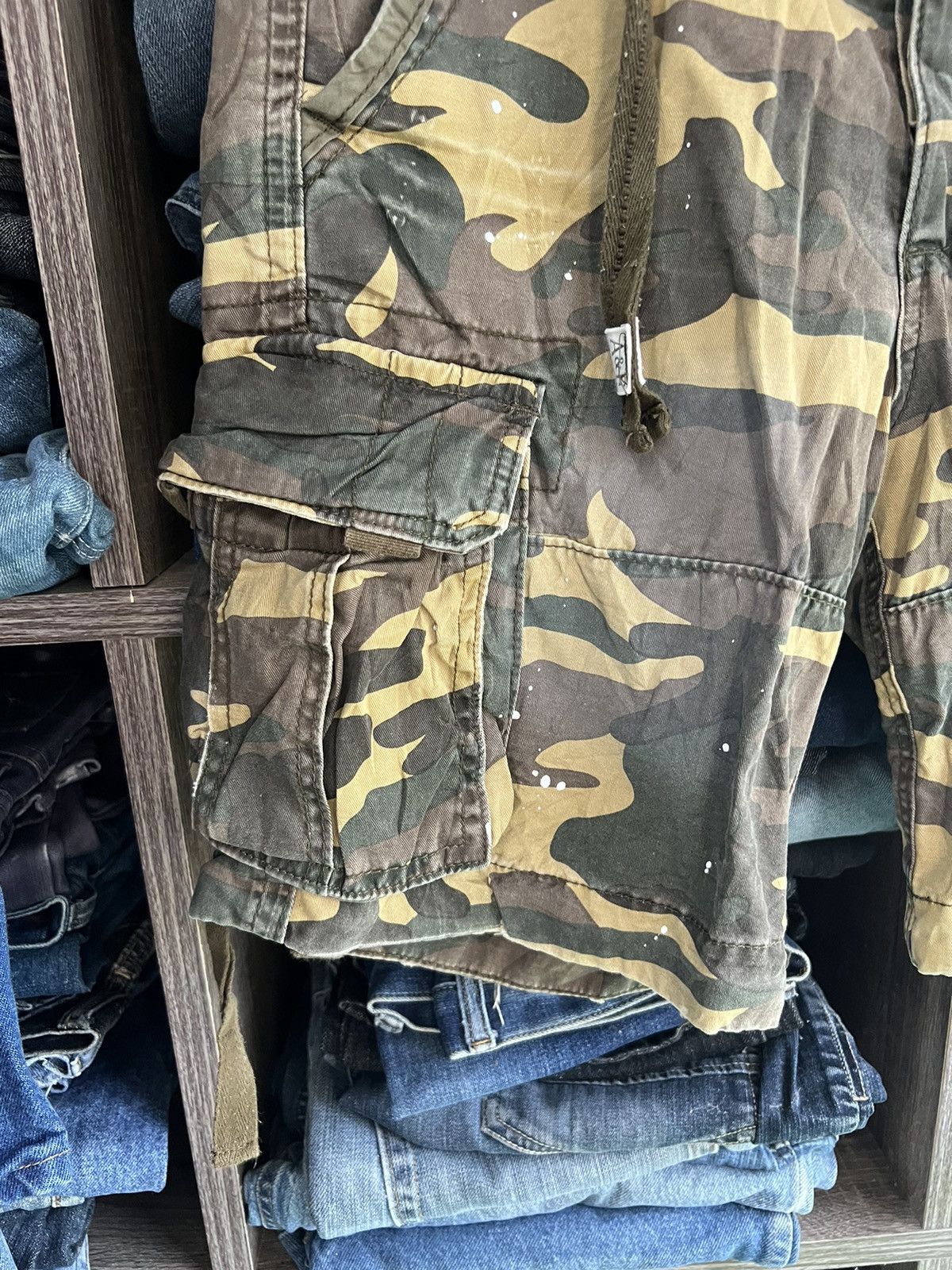 Abercrombie & Fitch 🔥Vintage Abercrombie & Fitch Camo Short Pant Cargo Size US 31 - 6 Thumbnail