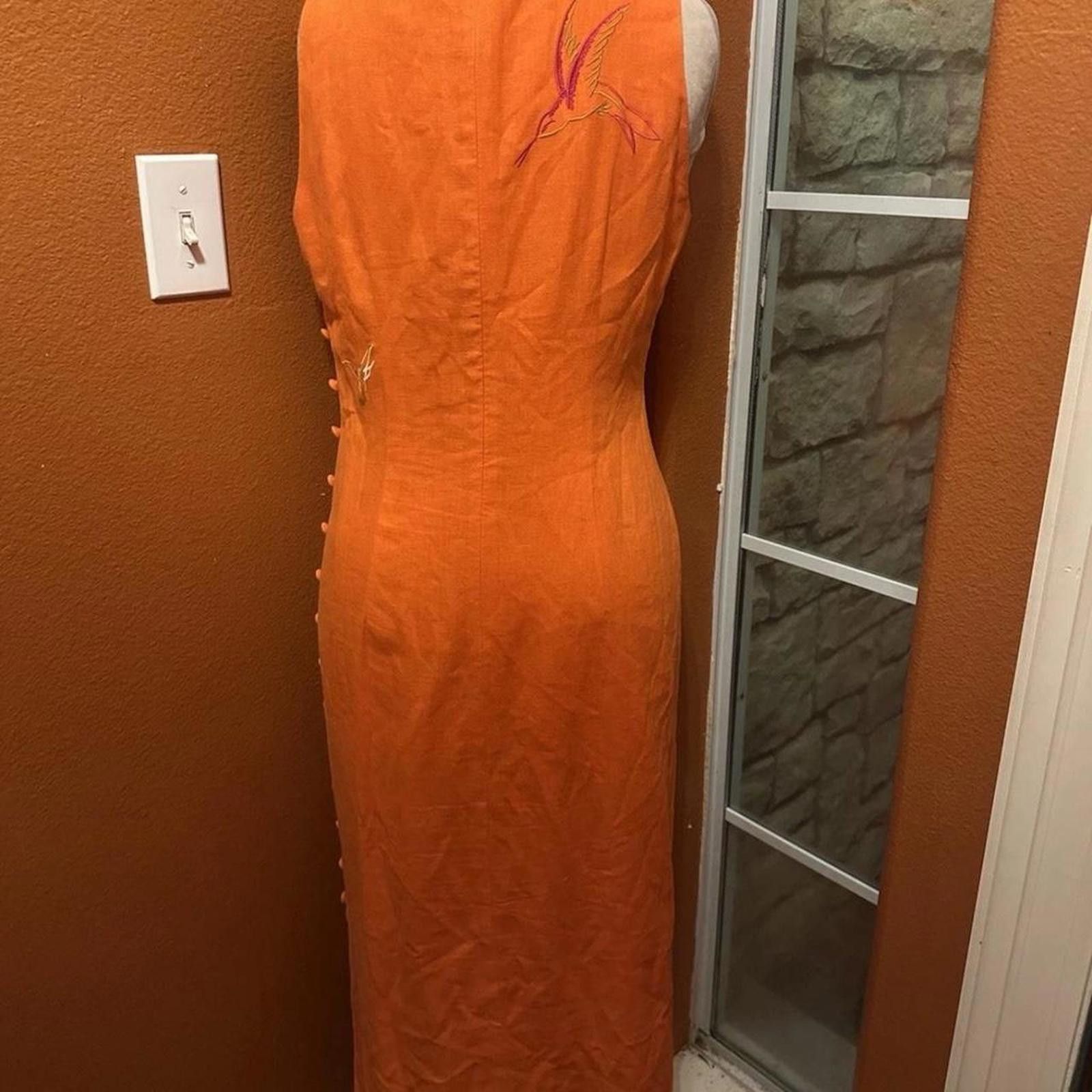Other Vintage Y2K Maxi dress Linen Size 8 Virgo II Asian Size M / US 6-8 / IT 42-44 - 2 Thumbnail