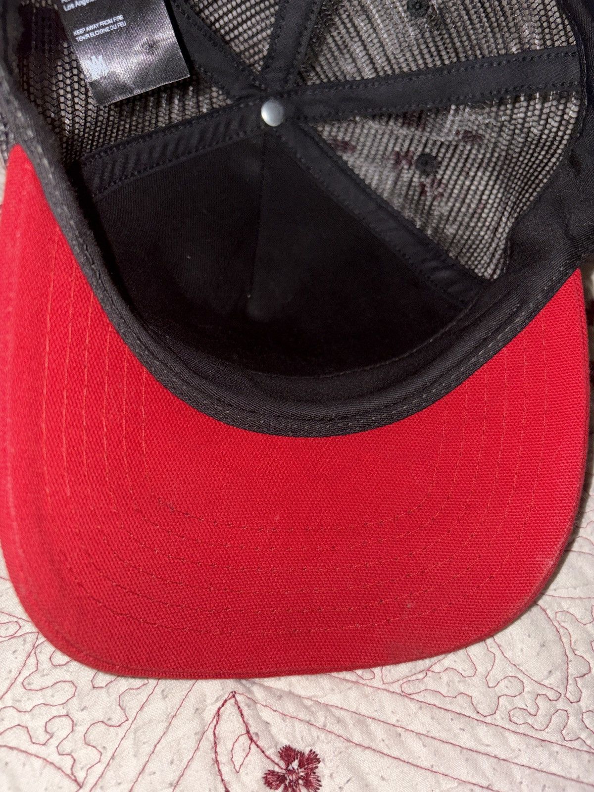 Amiri Amiri Red Three Star Hat Size ONE SIZE - 2 Thumbnail