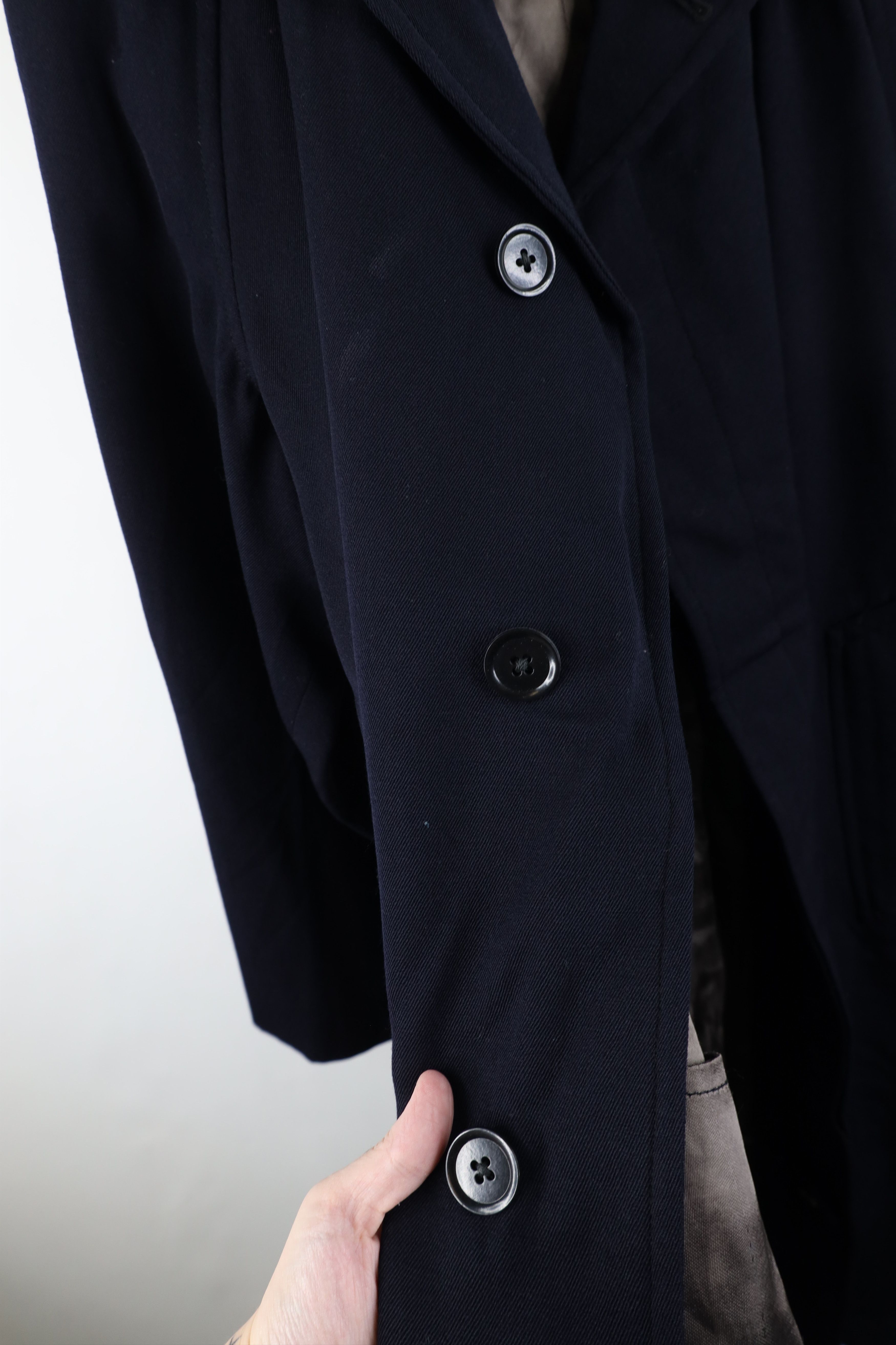 Vintage Vintage 70s Streetwear Collared Overcoat Jacket Blue Size US XL / EU 56 / 4 - 8 Thumbnail