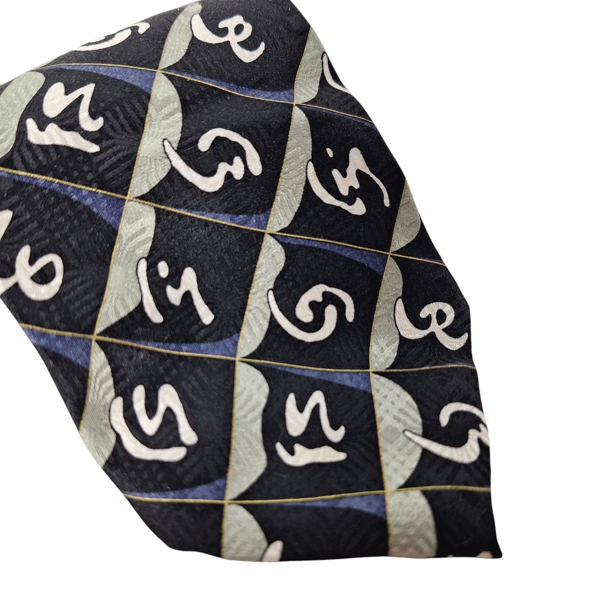 Other J. Riggins Men's Silk Tie Abstract Geometric Square Pattern Size ONE SIZE - 3 Thumbnail