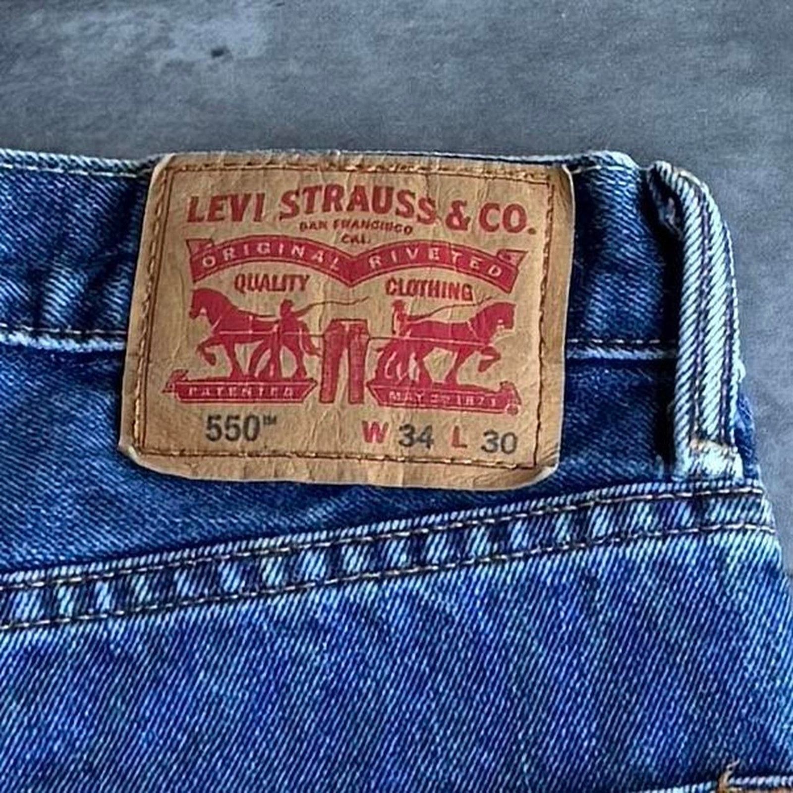 Levi's × Levi's Vintage Clothing × Vintage Vintage Y2K Levi’s 550 Baggy Grunge Opium Denim Jeans Size US 34 / EU 50 - 3 Thumbnail