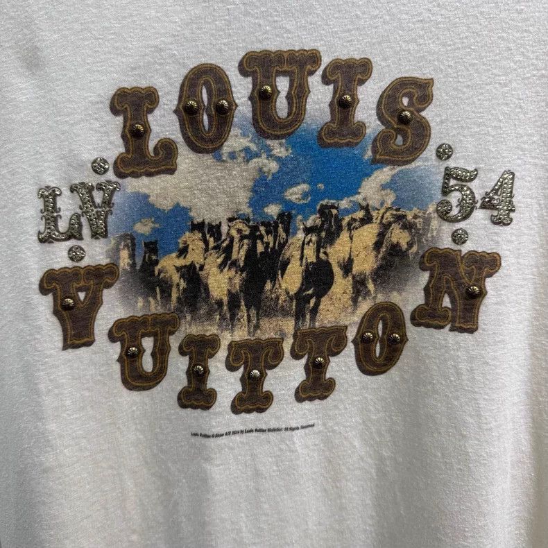 Louis Vuitton Louis Vuitton Western Cowboy Logo Short Sleeve Tee -2505 Size US S / EU 44-46 / 1 - 3 Thumbnail