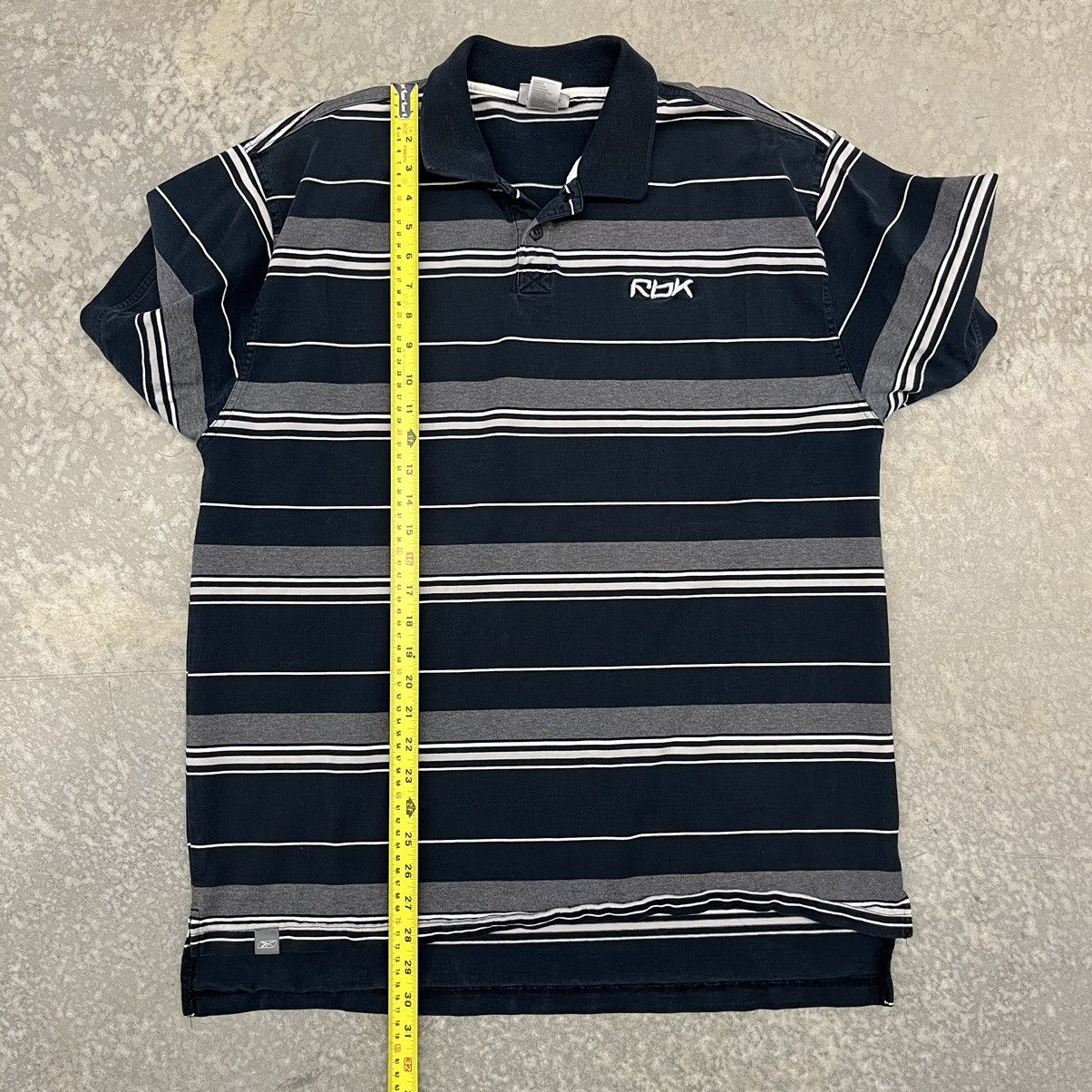Reebok × Vintage Y2K Reebok Striped Polo Size US XL / EU 56 / 4 - 5 Thumbnail