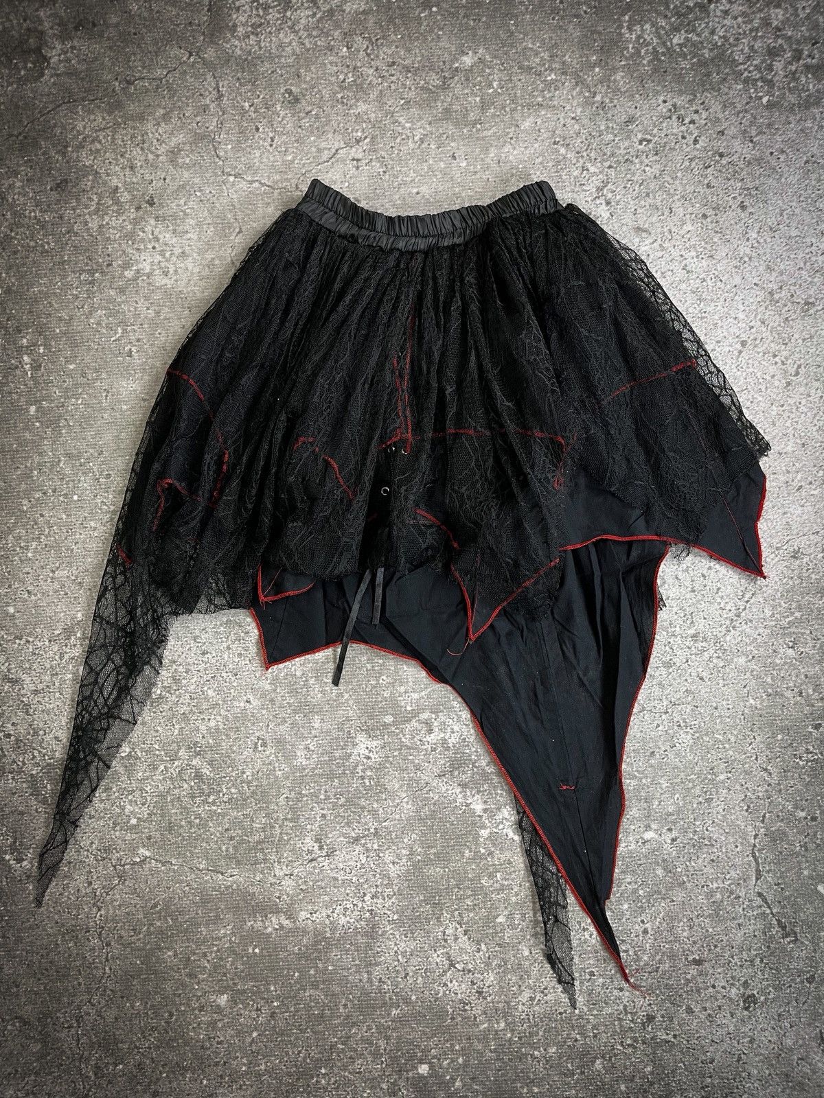 If Six Was Nine Addictrap Mesh Spider Gothic Mini Skirt Size 31" - 2 Thumbnail