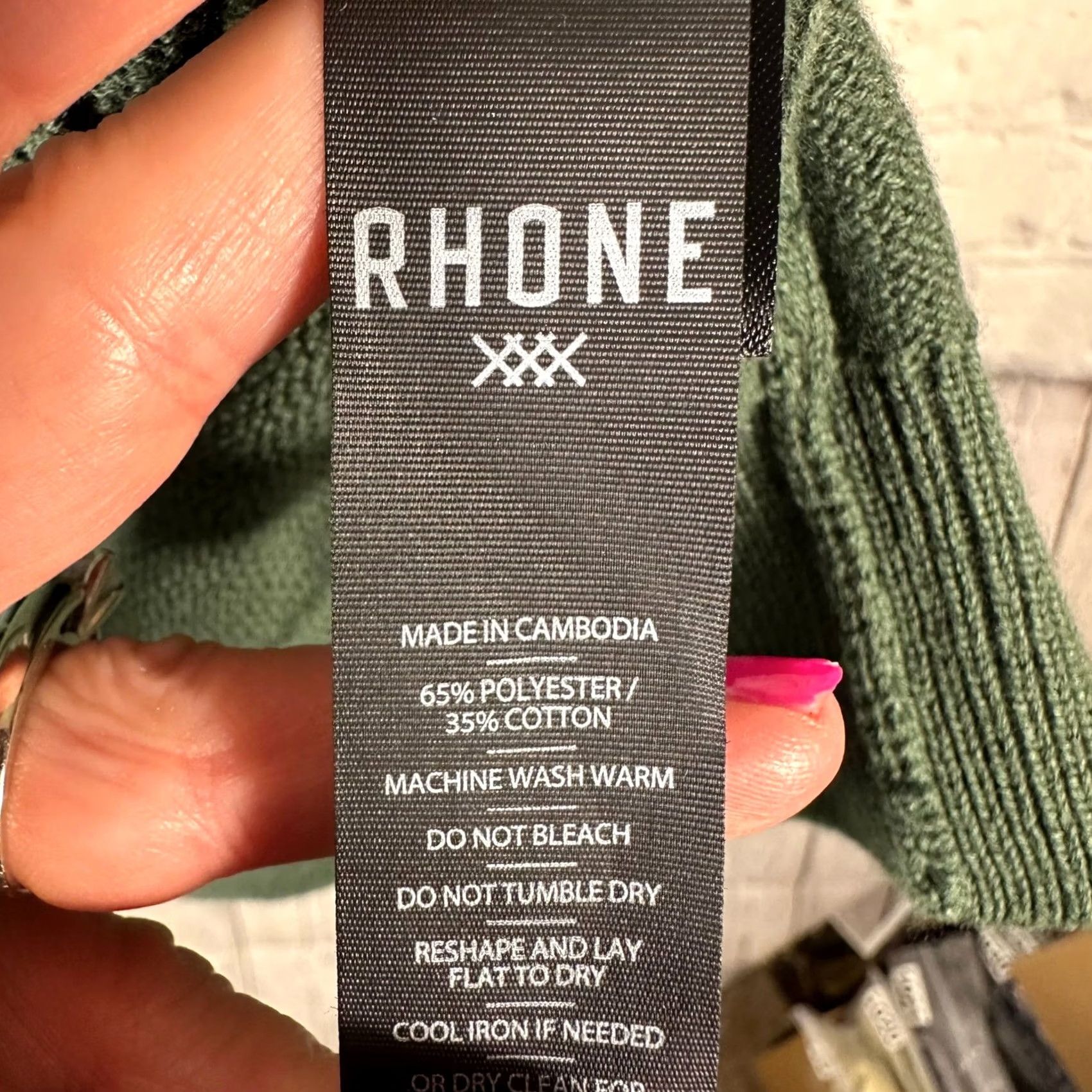Rhone Rhone Dubliner Crewneck Sweater Jungle Green XL Mens Cotton Blend New Size US XL / EU 56 / 4 - 6 Thumbnail