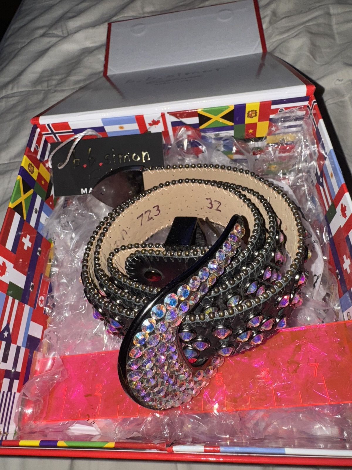 B.B. Simon Khayyam Black BB Simon Belt Size 32 - 1 Thumbnail