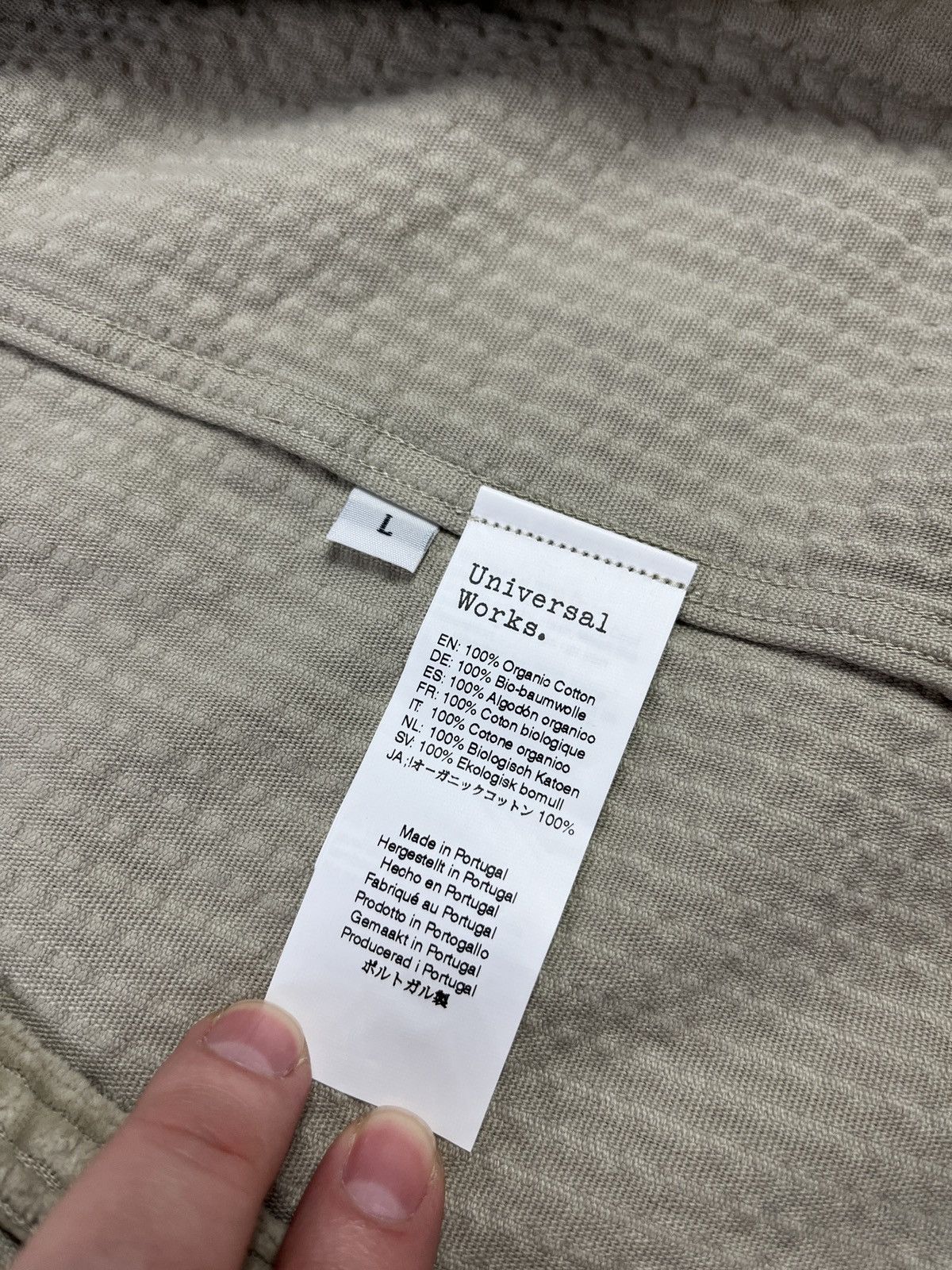 Universal Works Universal Works Kyoto Work Jacket – Stone (Corduroy) Size US L / EU 52-54 / 3 - 9 Thumbnail