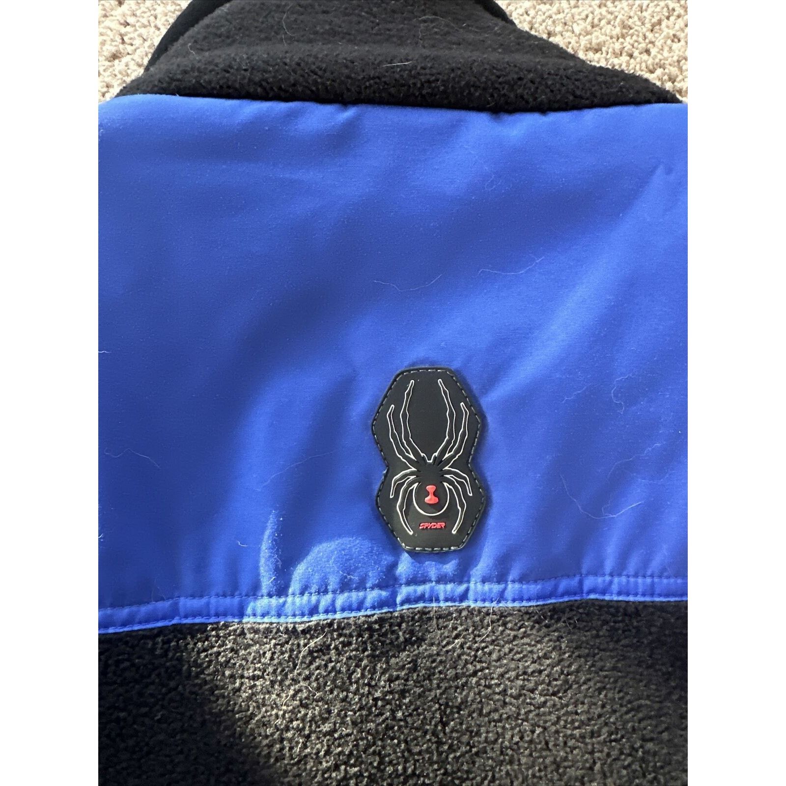 Spyder Spyder Fleece Zip Up Jacket Adult Medium Blue Black Ski Size US M / EU 48-50 / 2 - 7 Thumbnail