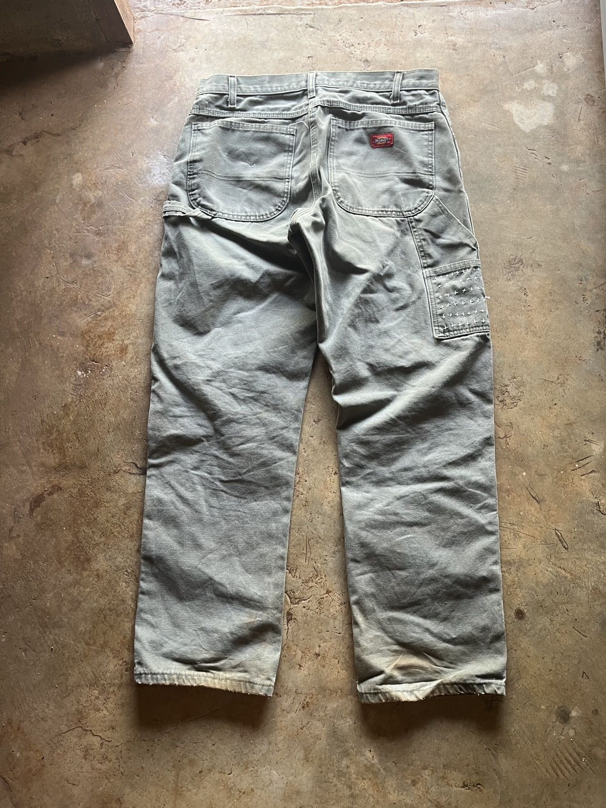 Dickies Dickies Distressed Canvas Pants Sashiko Knee Repair Size US 34 / EU 50 - 4 Thumbnail