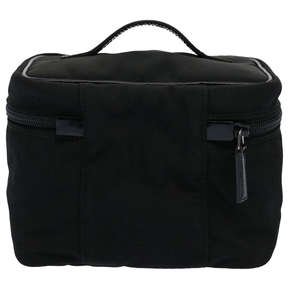 Gucci Authentic GUCCI Vanity Cosmetic Pouch Nylon Canvas Black Size ONE SIZE - 2 Thumbnail