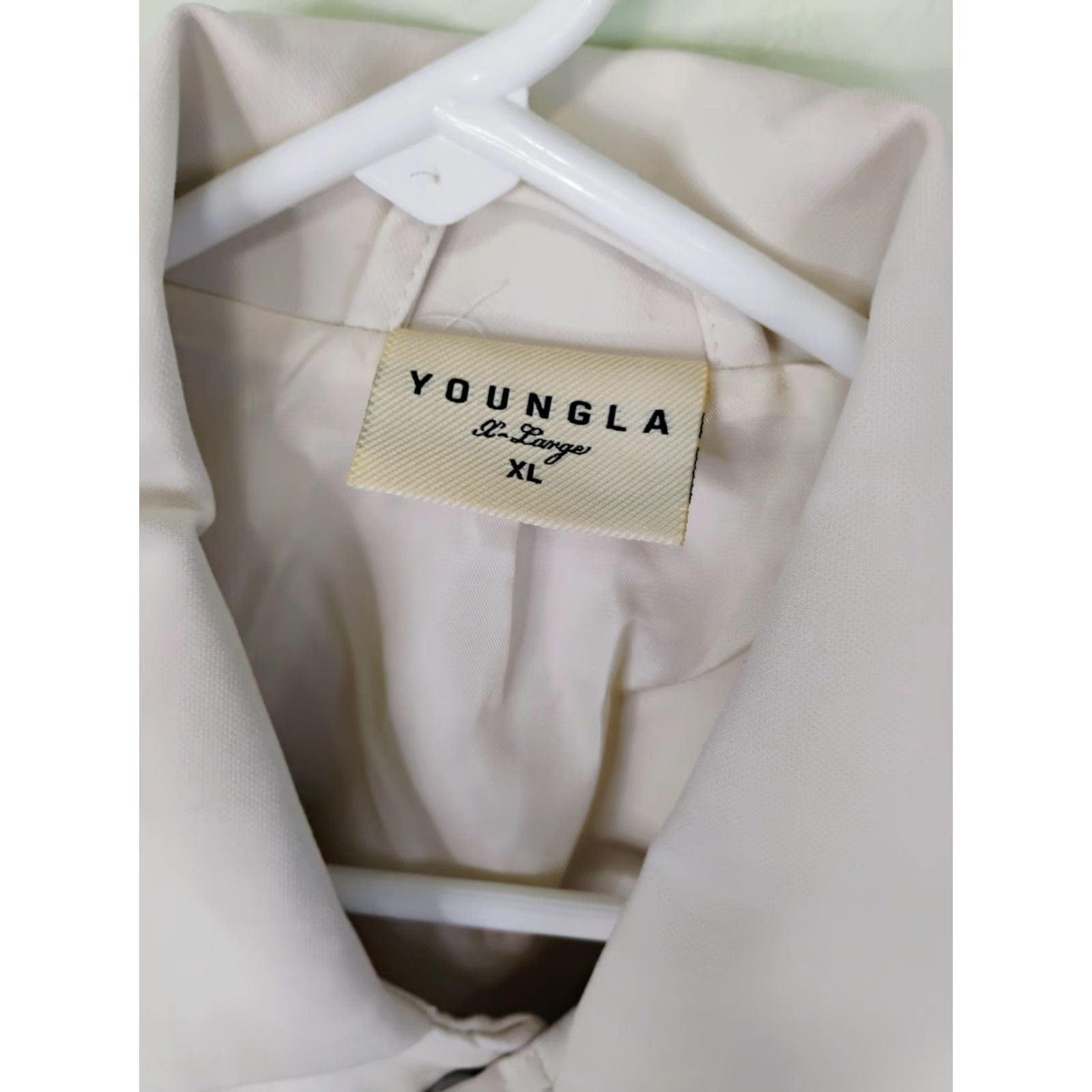 YoungLA **YoungLA 506 XL Cream Ivory Stretch Snap Jacket Mens** User: YoungLA 506 XL Cream Ivory Stretch Snap Jacket Mens Size US XL / EU 56 / 4 - 7 Thumbnail