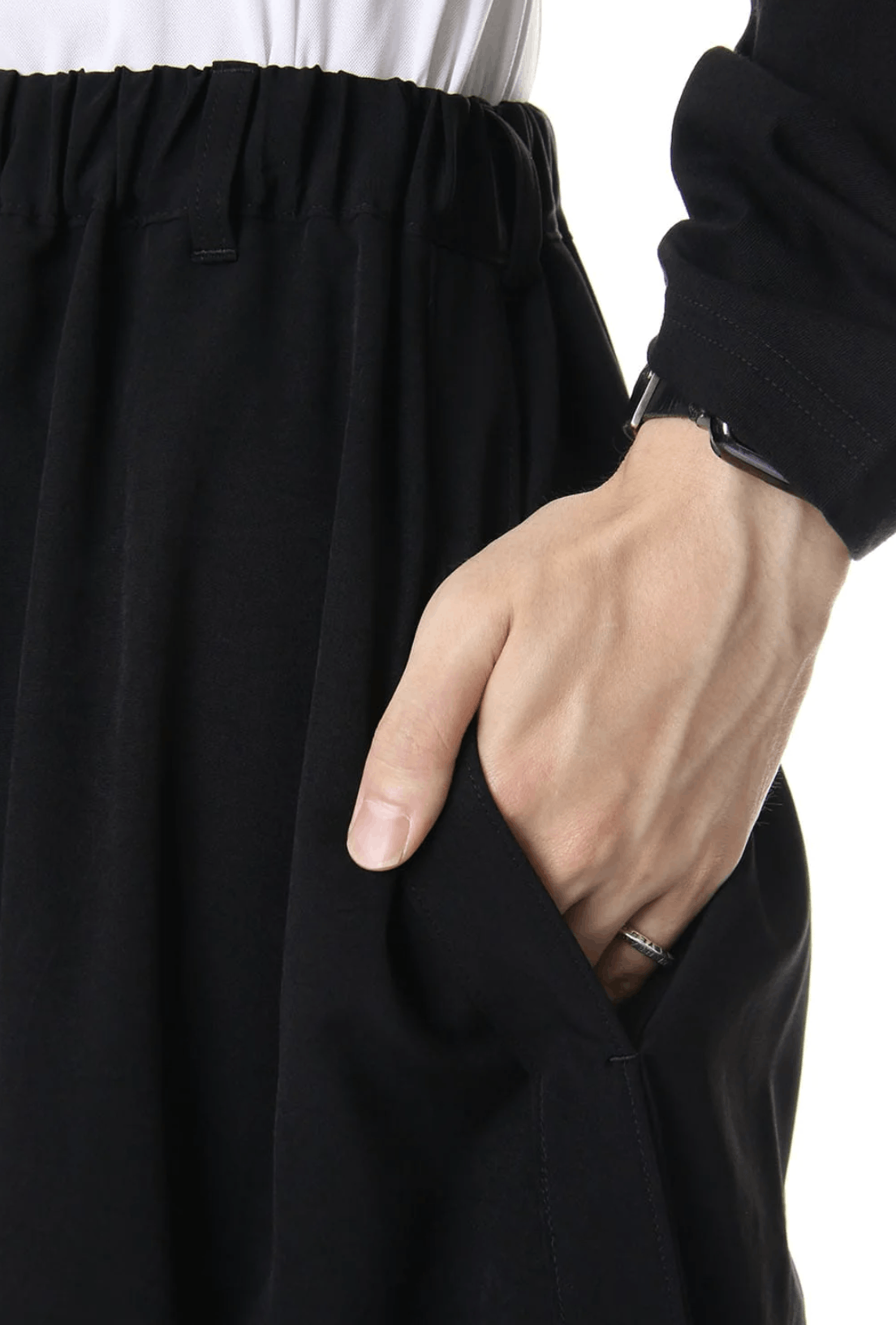 Yohji Yamamoto B Yohji Yamamoto - Front/Back Buttons slit Wide Pants Size US 30 / EU 46 - 13 Thumbnail