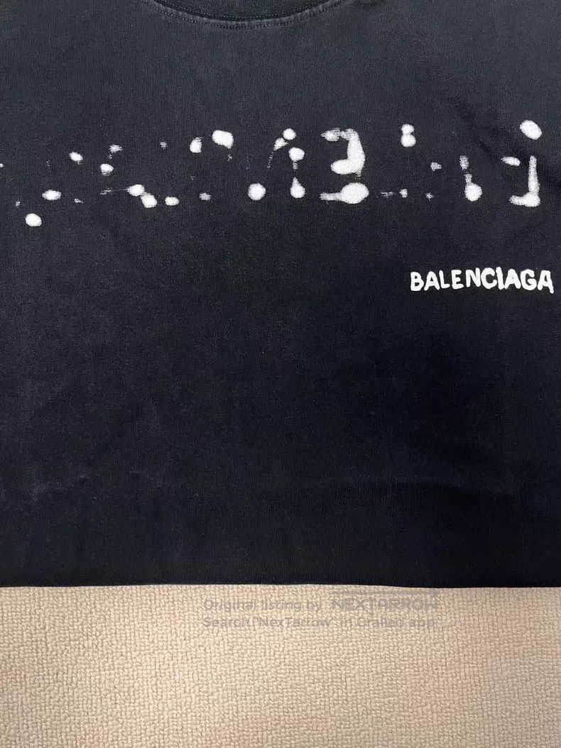 Balenciaga Balenciaga Logo Printed Plain Knit Short Sleeve Size XS / US 0-2 / IT 36-38 - 3 Thumbnail