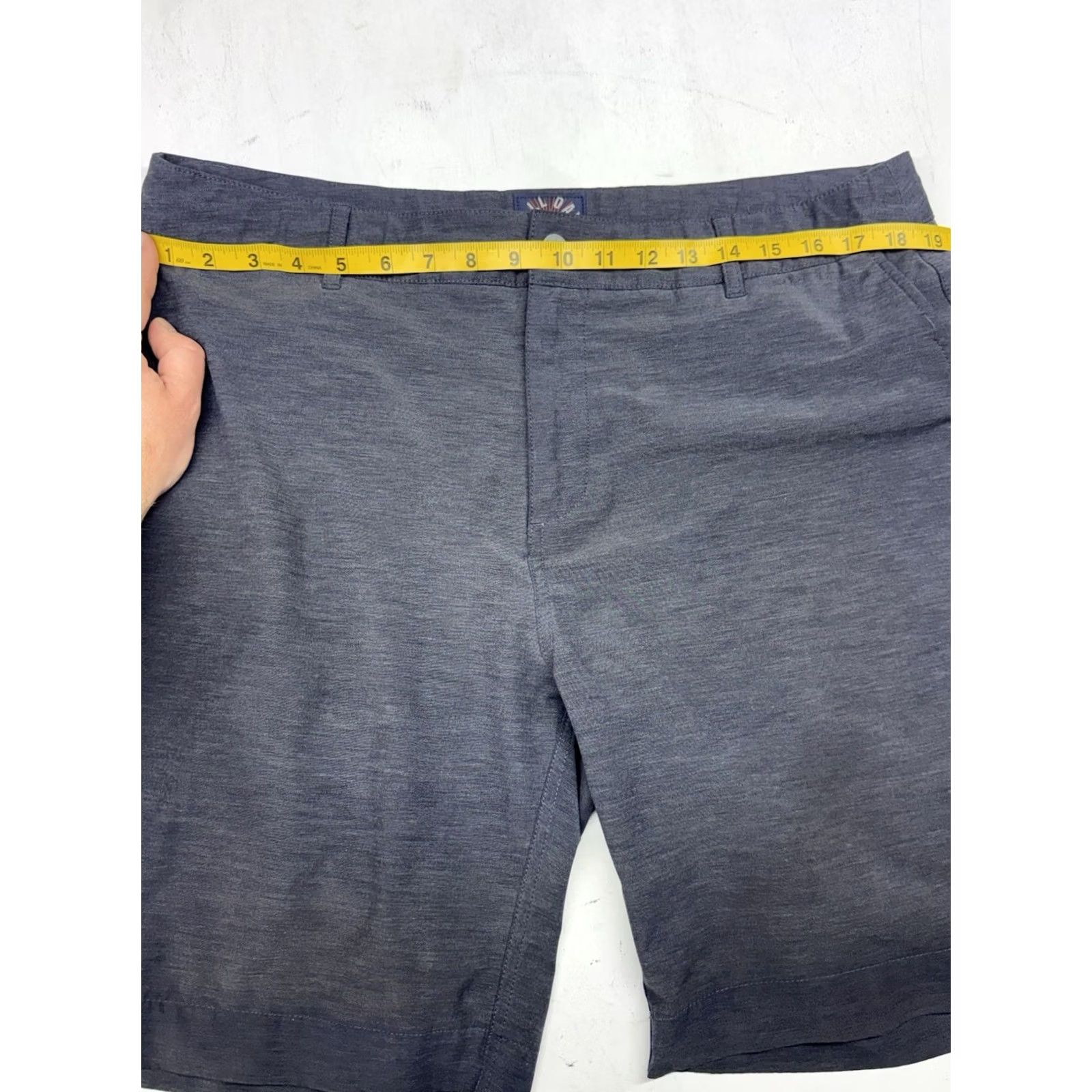 Faherty Faherty All Day Shorts Mens 36 Gray Chino Performance Stretch Pocket Front 9 Inseam Zip Regular Rise Solid Summer Preppy Casual Travel Size US 36 / EU 52 - 4 Thumbnail