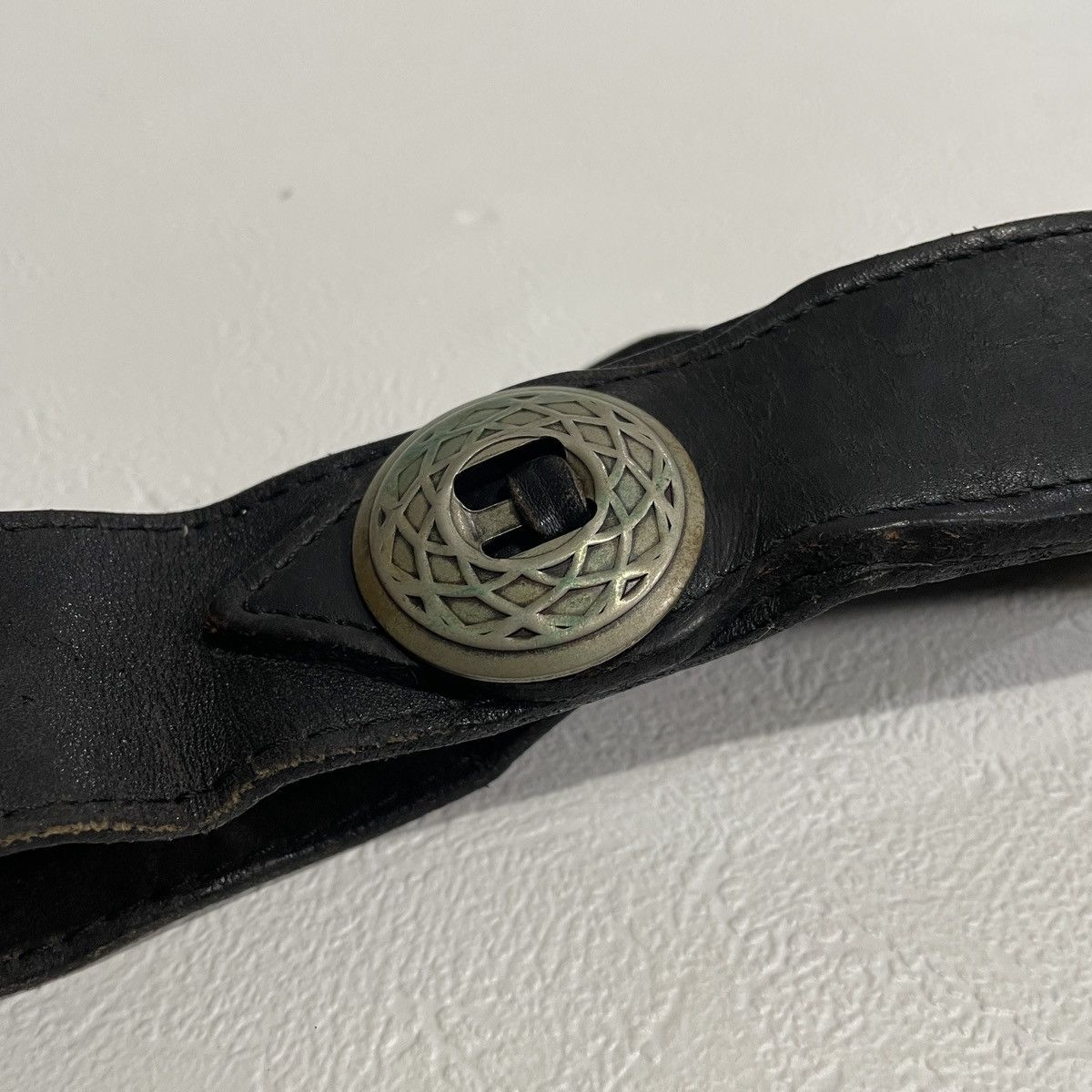 Harley Davidson Vintage 70s Harley Davidson leather belt Size ONE SIZE - 5 Thumbnail