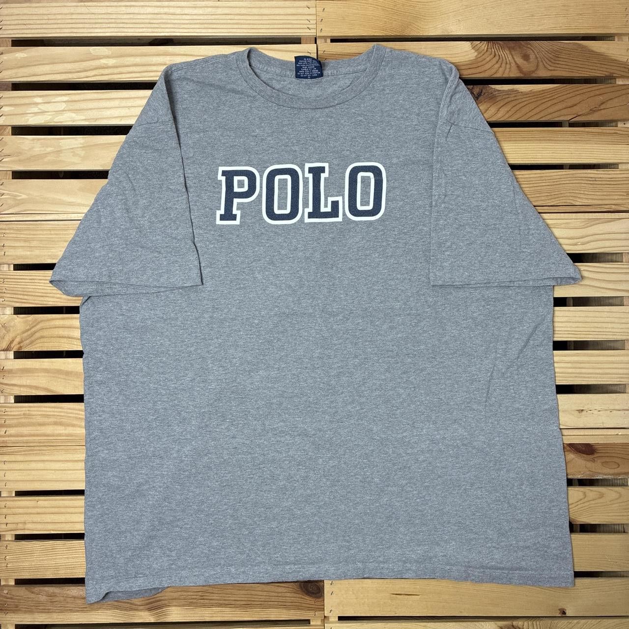Polo Ralph Lauren Vintage Polo Ralph Lauren Gray Designer Tee Size 2XL Size US XXL / EU 58 / 5 - 1 Thumbnail