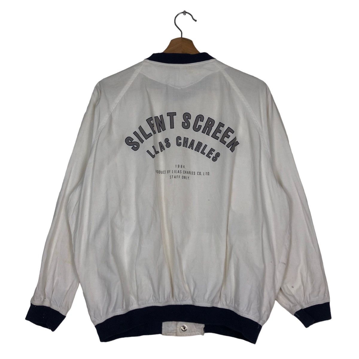 Hysteric Glamour 🔥Vtg Bomber Jacket Silent Screen Big Logo Spell Out Size US M / EU 48-50 / 2 - 8 Thumbnail