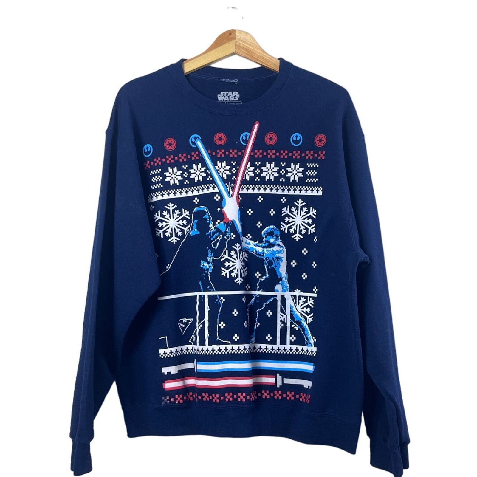 Star Wars Women's Blue Star Wars Sweater L Size L / US 10 / IT 46 - 1 Thumbnail