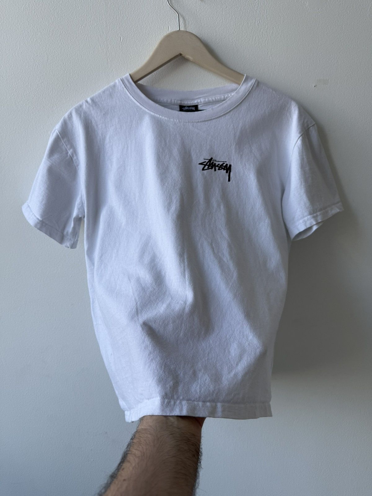 Stussy Stussy whit big logo t shirt Size US S / EU 44-46 / 1 - 6 Thumbnail