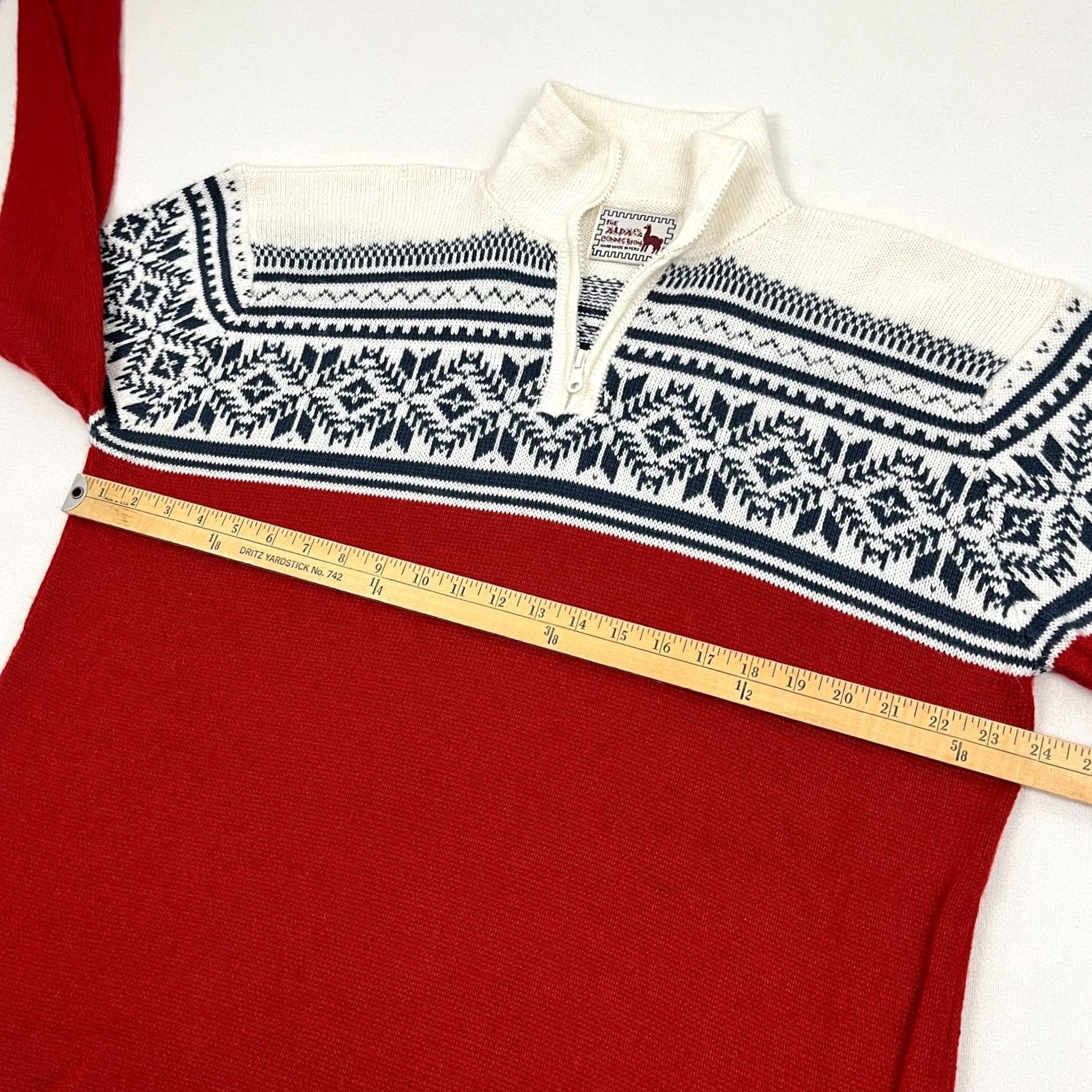 Vintage The Alpaca Connection Sweater Mens 2XL Nordic Fair Isle Quarter Zip Preppy Size US XXL / EU 58 / 5 - 4 Thumbnail