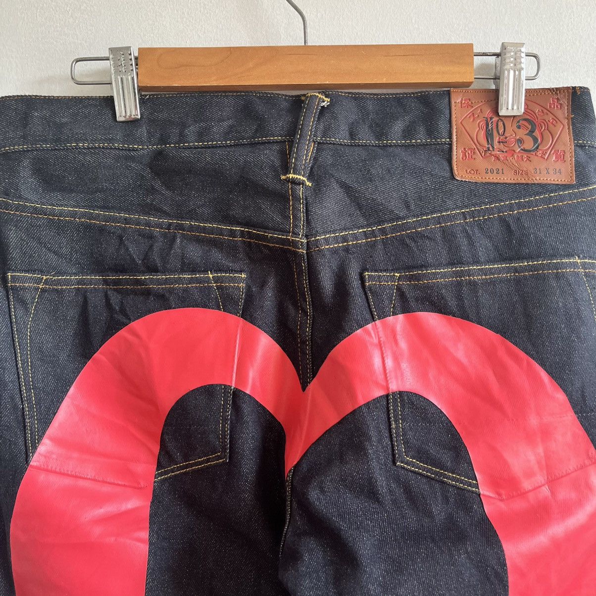 Evisu EVISU SKULL DAICOCK INDIGO SELVEDGE PANTS Size US 32 / EU 48 - 17 Thumbnail