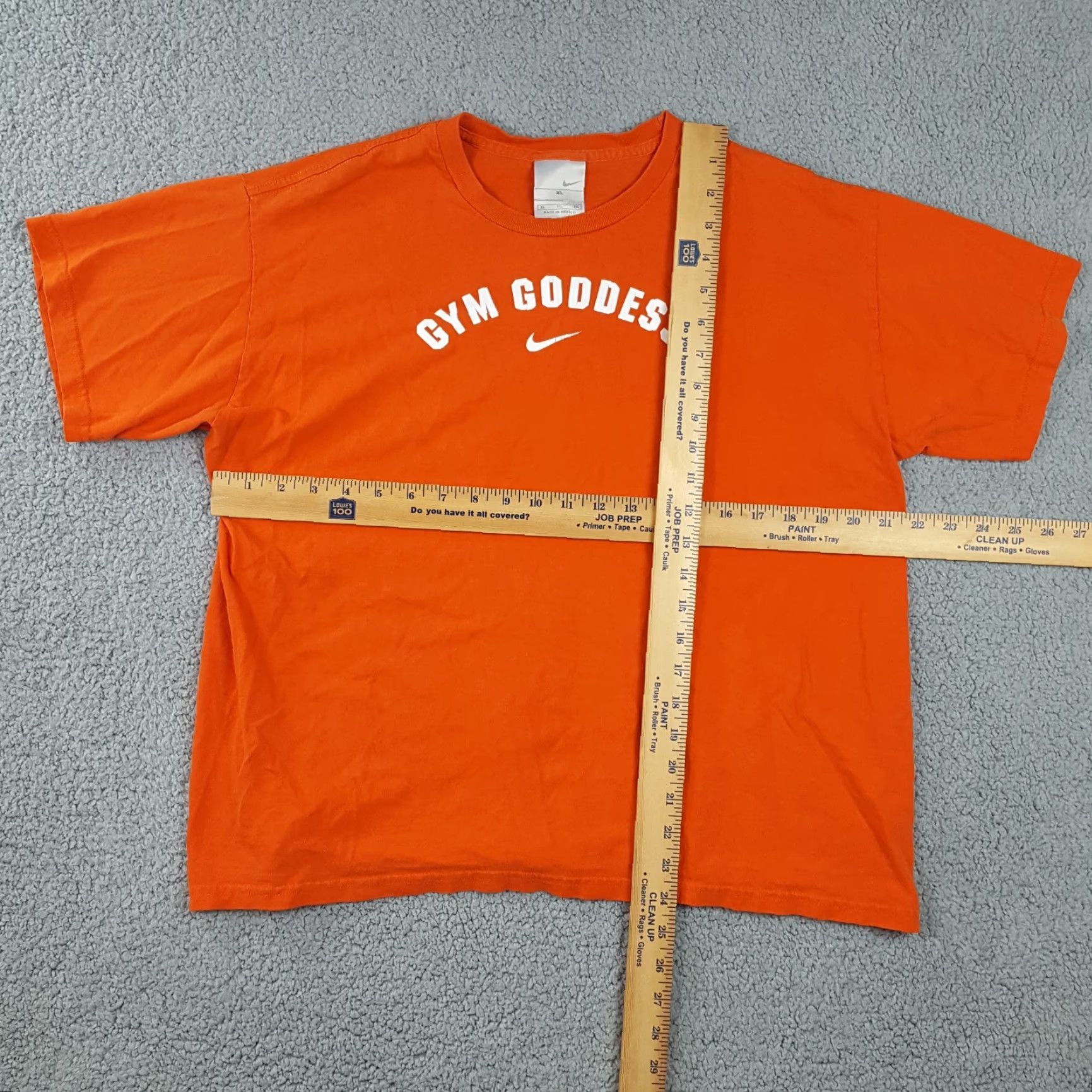 Nike VINTAGE Nike Women's T-Shirt XL Orange Cropped Athletic Y2K 90s Retro Gym Size XL / US 12-14 / IT 48-50 - 4 Thumbnail