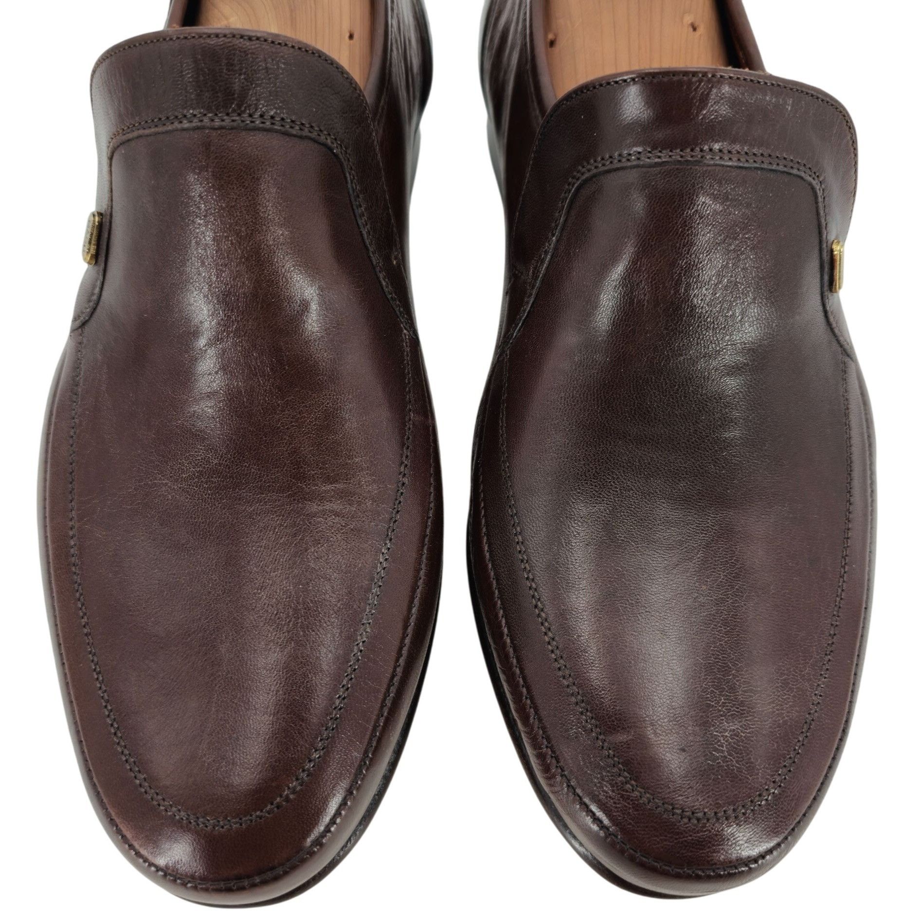 Bruno Magli Vintage NEW Bruno Magli Italy Men 10 Brown Dress Shoe Loafer Size US 10 / EU 43 - 2 Thumbnail