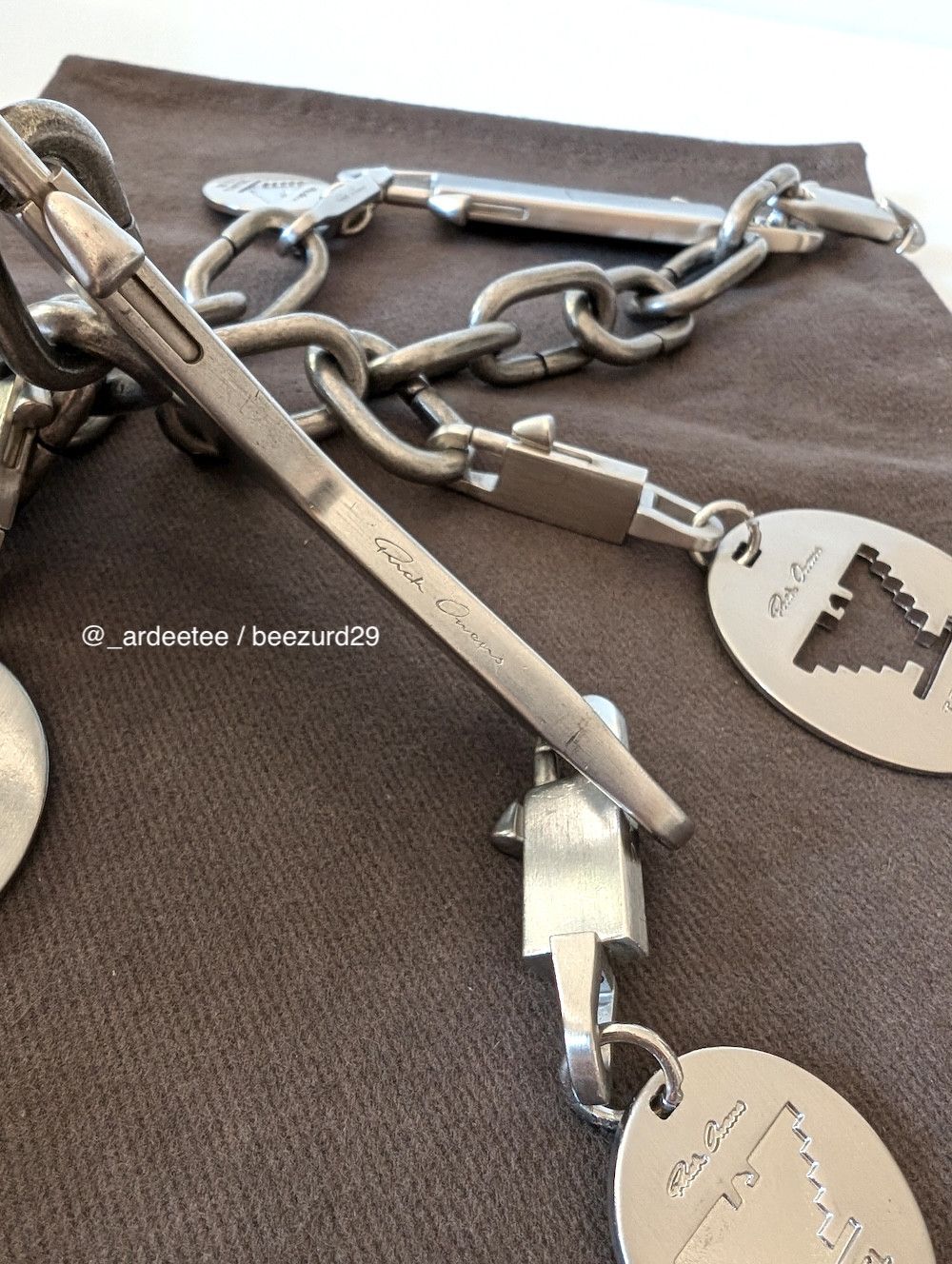 Rick Owens 💥RARE TECUATL RUNWAY UFW CHARM CERBERUS CHOKER NECKLACE Size ONE SIZE - 8 Thumbnail