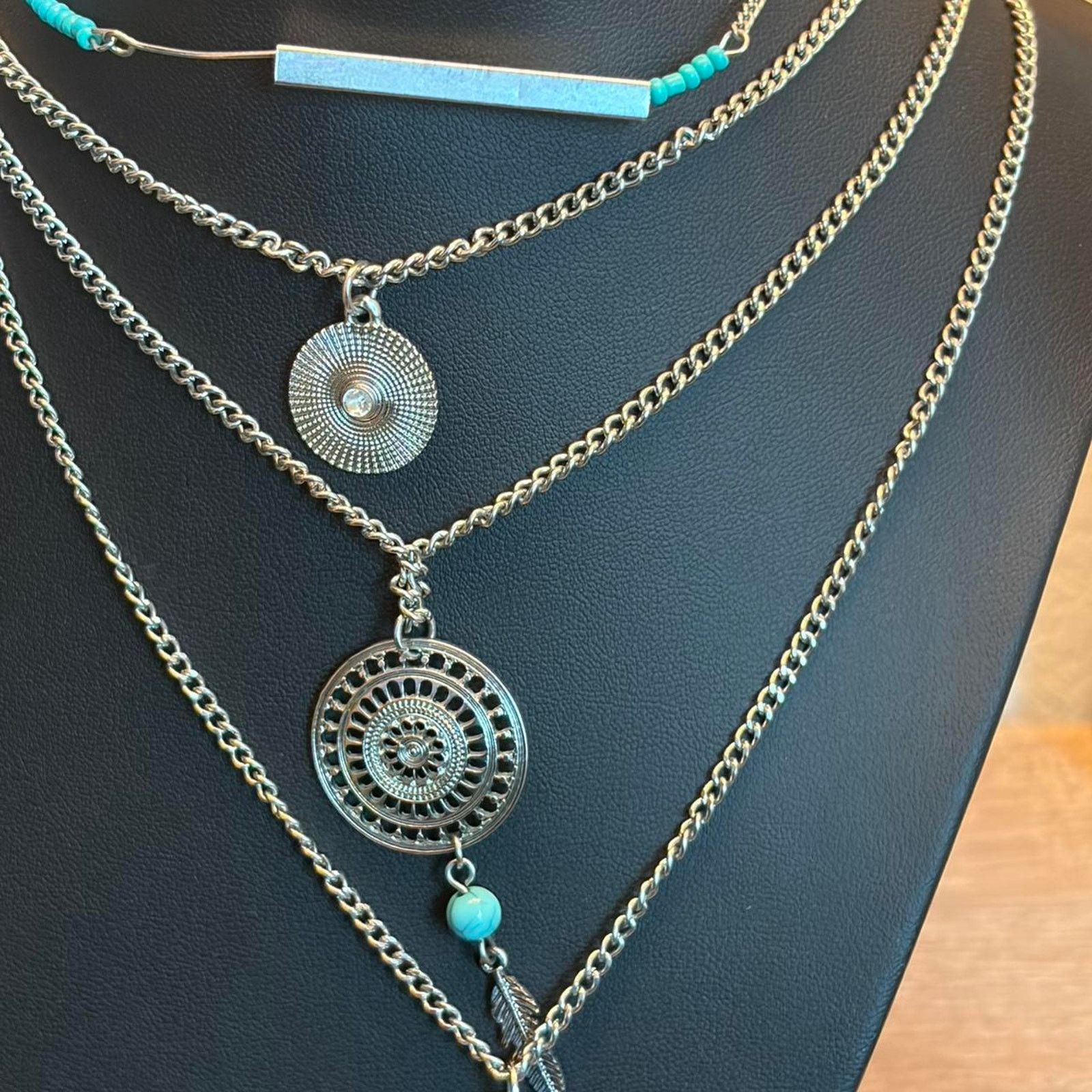 Other Turquoise layered necklace jewelry necklace Size ONE SIZE - 4 Thumbnail