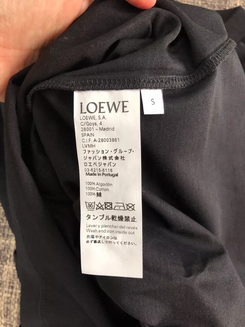 LOEWE Floral black short-sleeved T-shirt