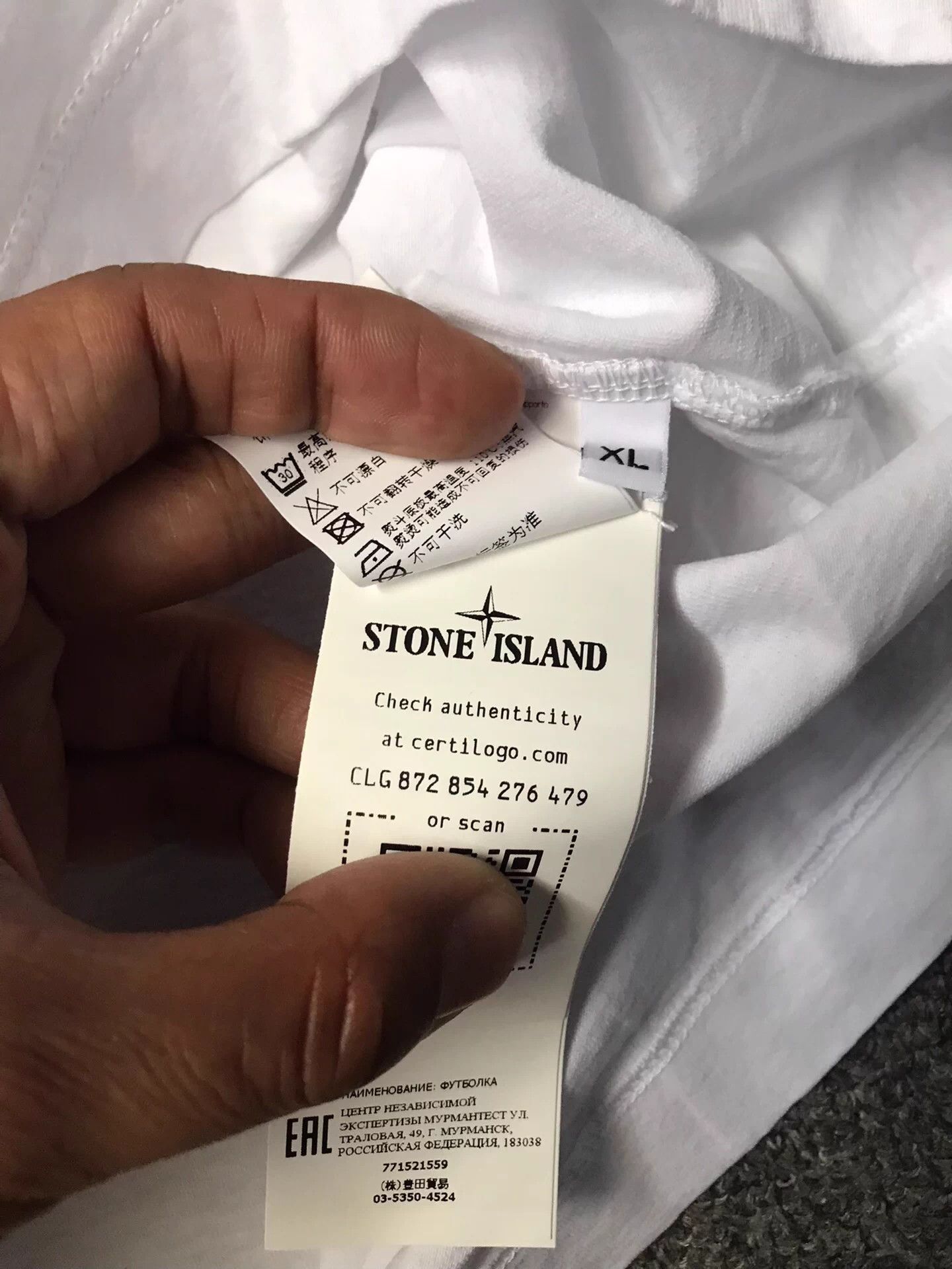 Stone Island Stone Island NWT Cotton Chest Disk Logo Embroidery XL Tee Size US XL / EU 56 / 4 - 5 Thumbnail