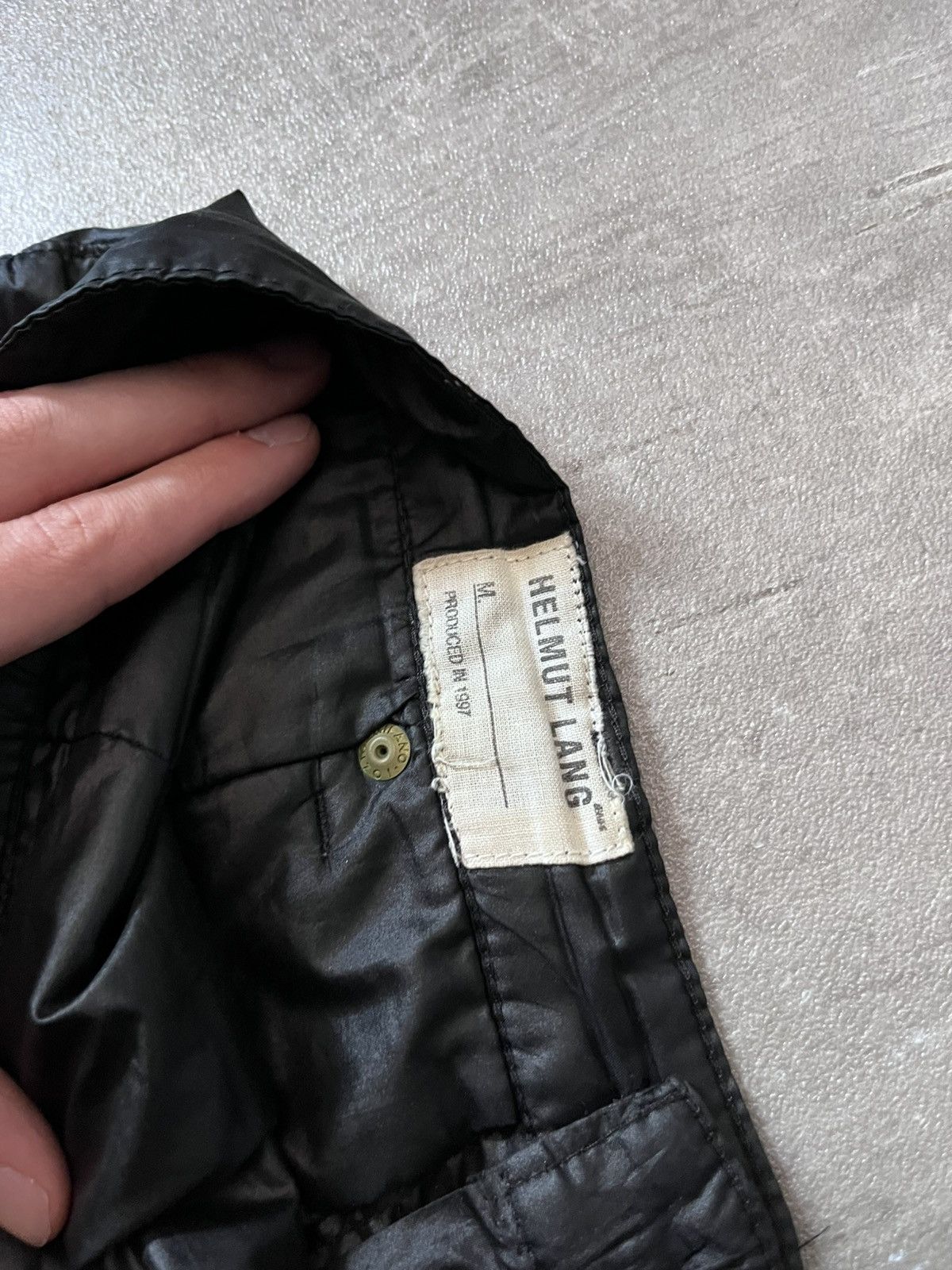 Helmut Lang Helmut Lang 1997 nylon black pants archival Size US 30 / EU 46 - 22 Thumbnail
