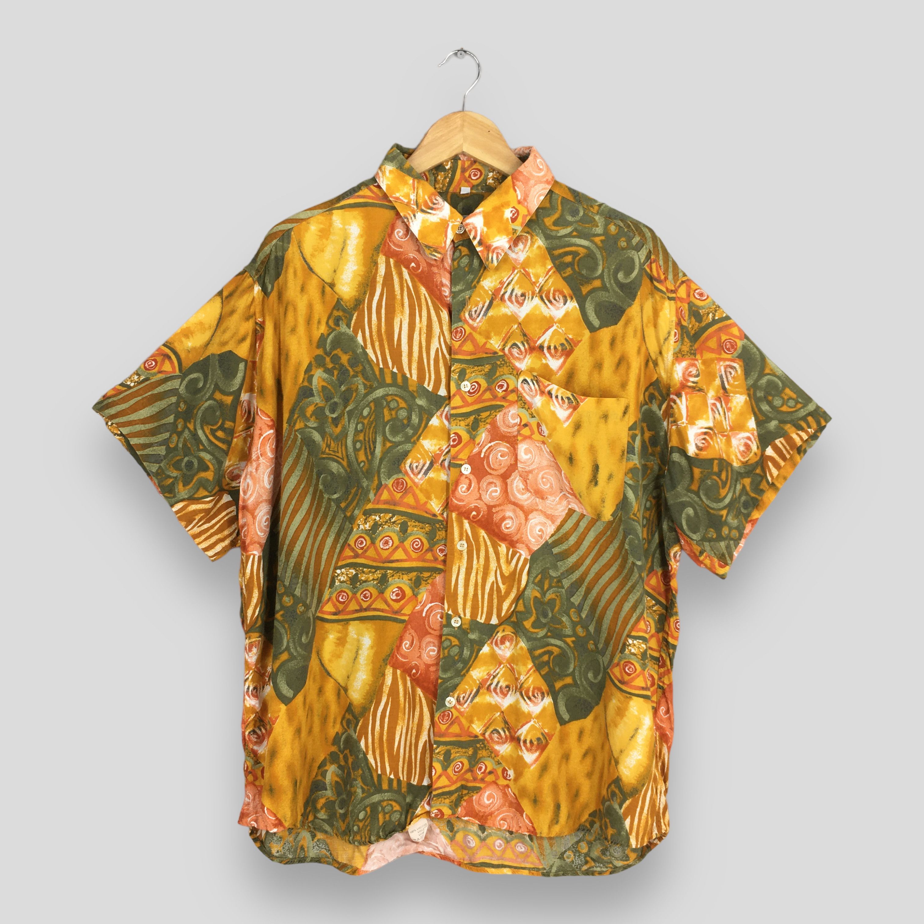 Vintage Vintage 90's Psychedelic Pop Art Design Abstract Shirt XL Size US XL / EU 56 / 4 - 1 Thumbnail