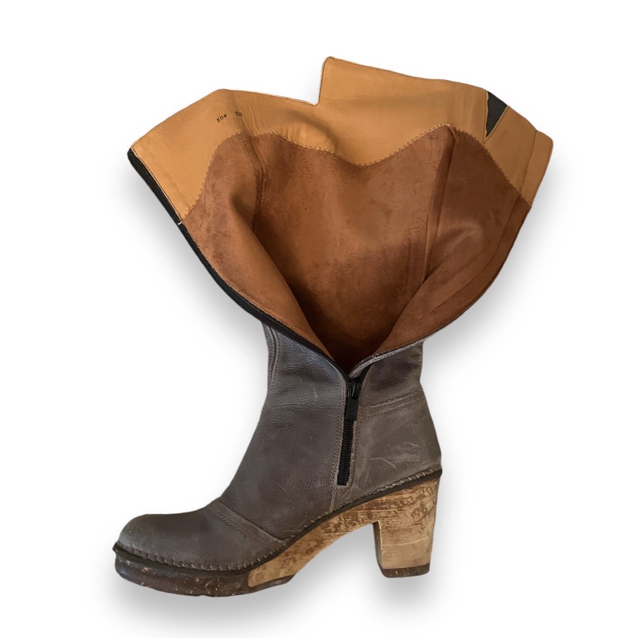 Designer × Vintage Iconic Art Company rare Vintage 90s Leather Platform Boots Size US 5 / IT 35 - 10 Thumbnail