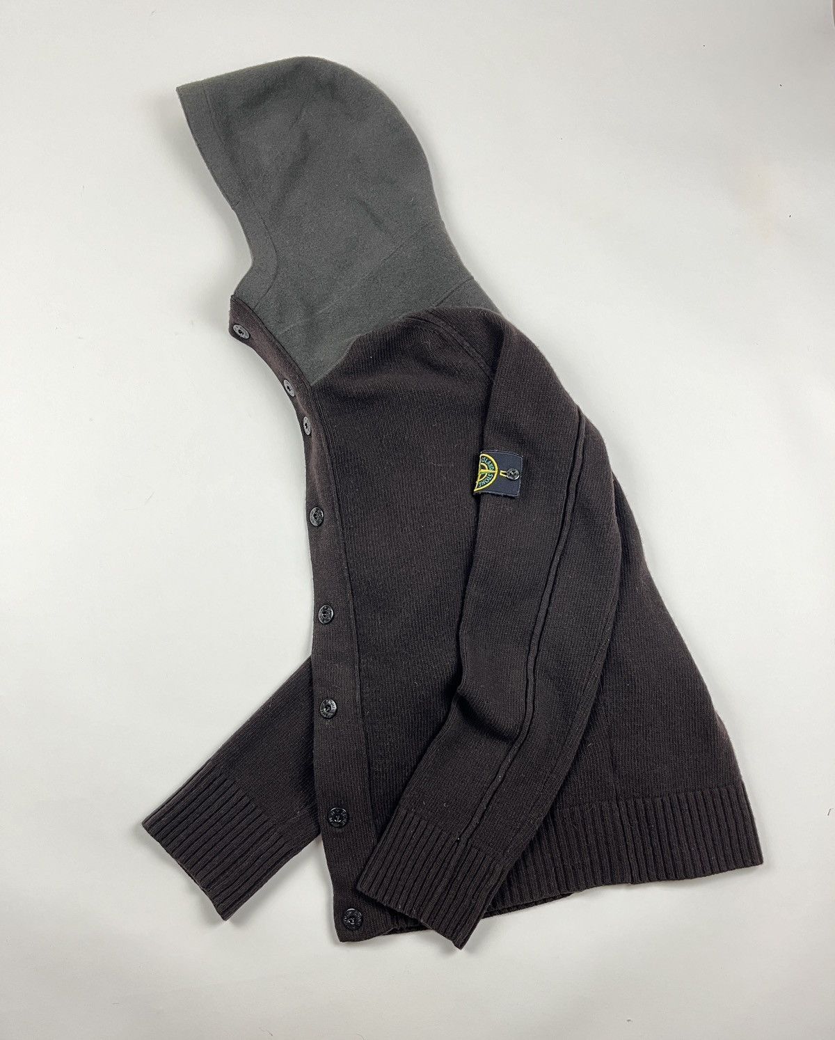 Stone Island × Vintage Vintage AW’06🔥Stone Island Wool Knitwear Sweater Hoodie Size US XL / EU 56 / 4 - 1 Thumbnail
