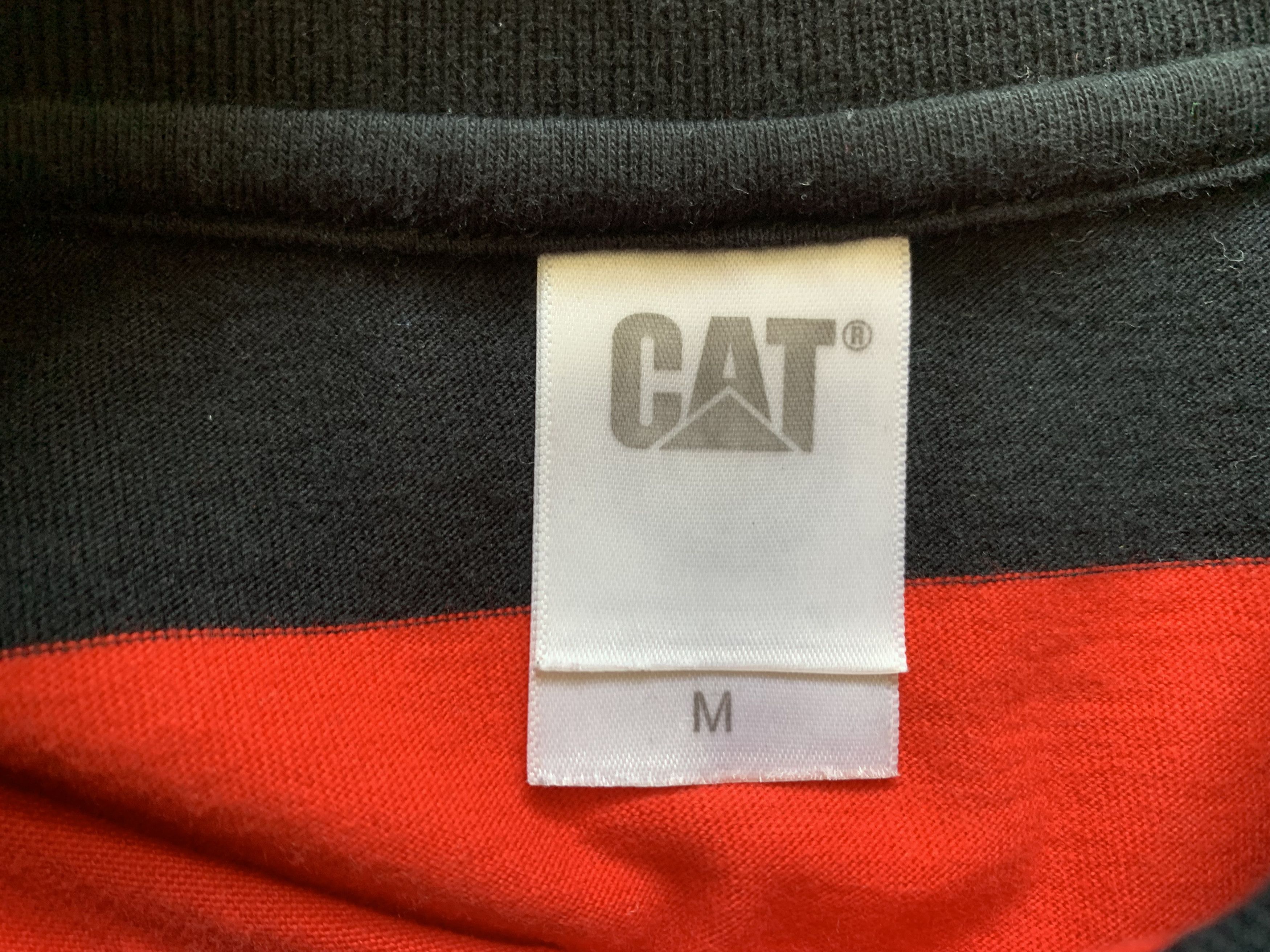 Caterpillar × Vintage Caterpillar Cotton Stripe Polo T-Shirt Size M / US 6-8 / IT 42-44 - 5 Thumbnail
