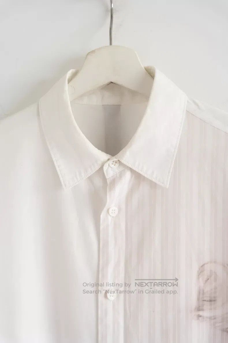 Yohji Yamamoto Yohji Yamamoto 19aw Monroe Portrait White Shirt Size US L / EU 52-54 / 3 - 4 Thumbnail