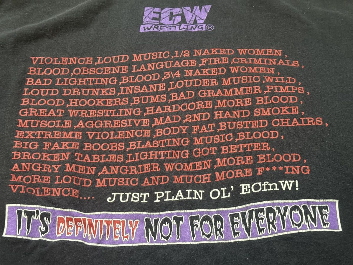 WWF Vintage 90s ECW Wrestling T-Shirt Size US L / EU 52-54 / 3 - 6 Thumbnail
