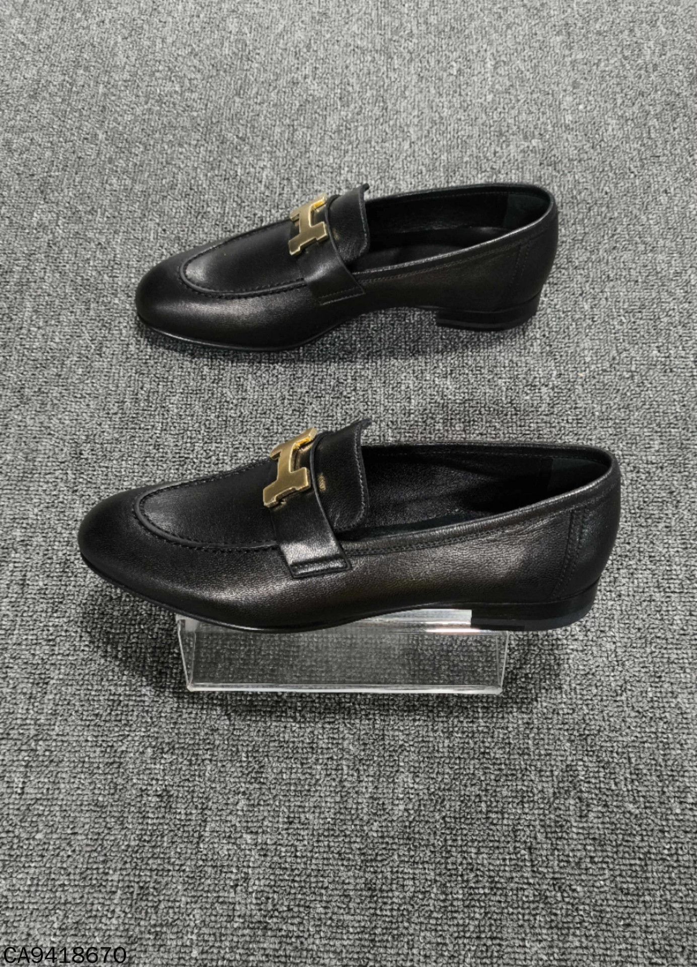 Hermes Hermes calfskin black gold sneakers new size 37 Size US 6 / IT 36 - 4 Thumbnail