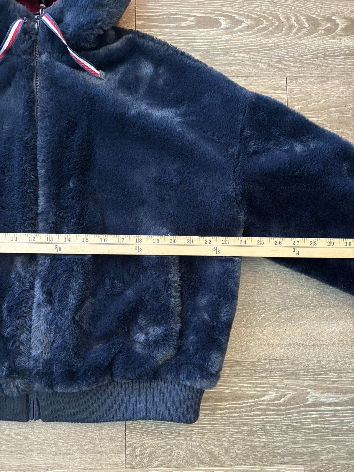 Tommy Hilfiger Y2K Tommy Hilfiger Womens Faux Fur Coat Jacket Zip Small Size S / US 4 / IT 40 - 5 Thumbnail