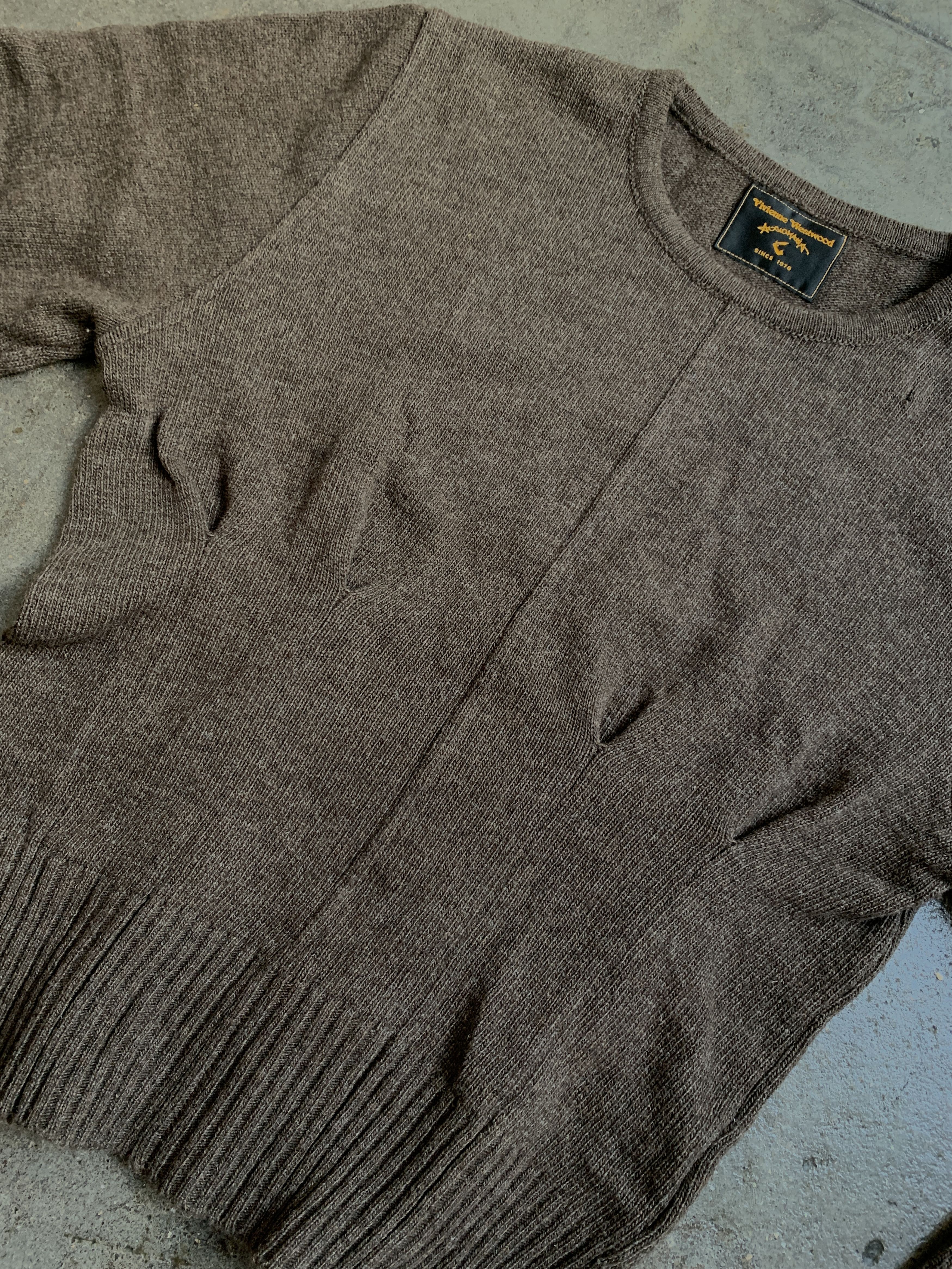 Vivienne Westwood Sinched Wool Sweater from early 2000's Size US M / EU 48-50 / 2 - 7 Thumbnail