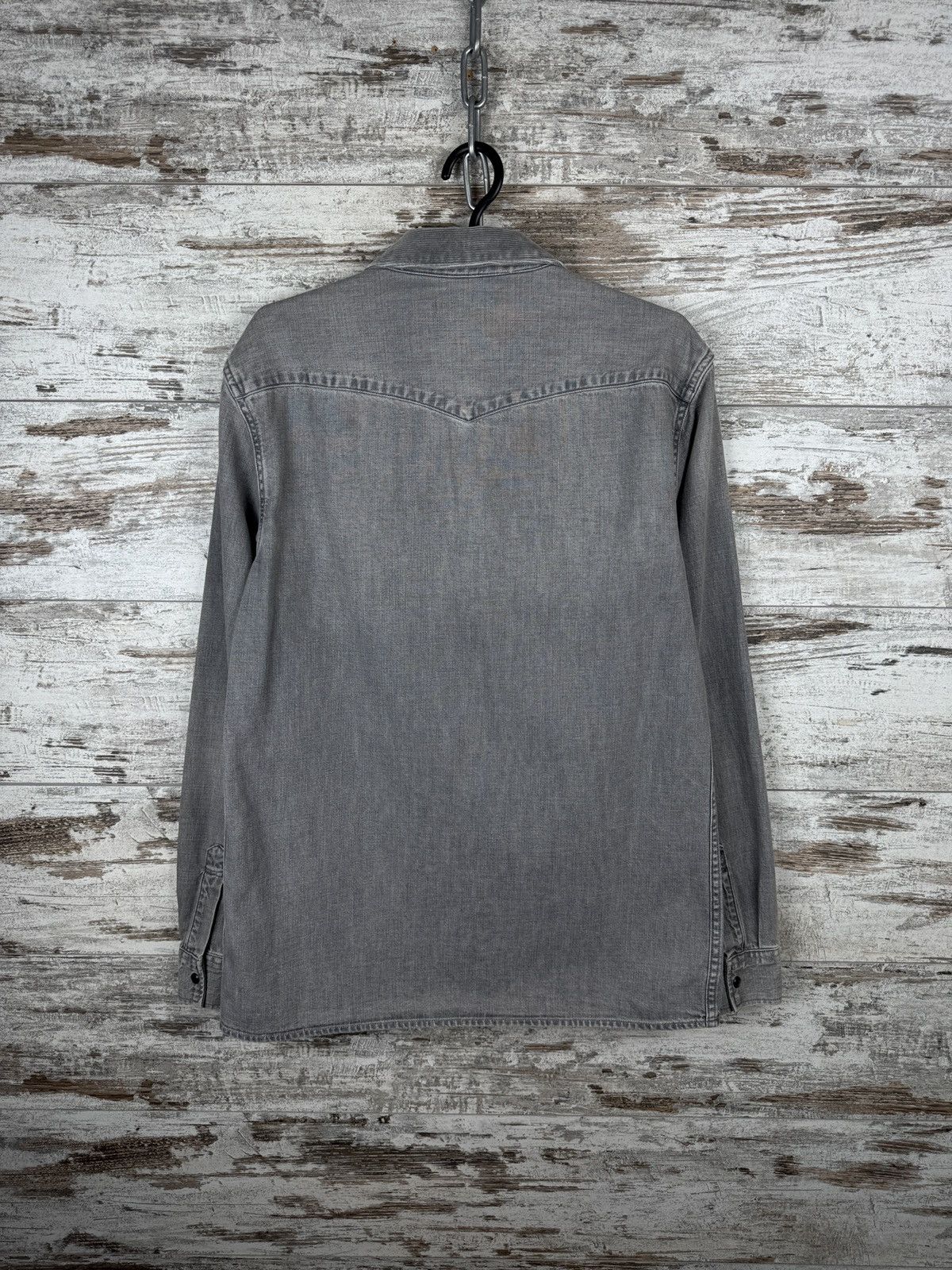 Allsaints Mens Vintage AllSaints Gamble ls shirts button up denim Size US M / EU 48-50 / 2 - 14 Thumbnail